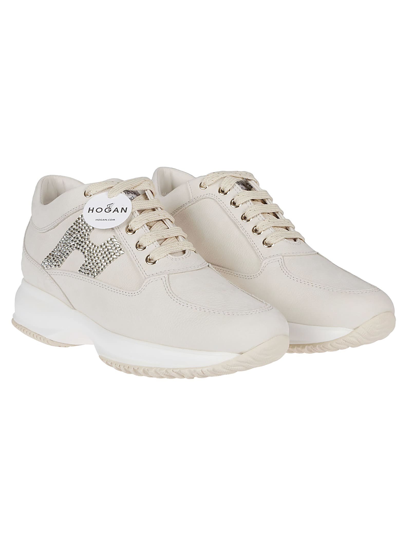 Shop Hogan Interactive Sneakers In Bianco Marmo