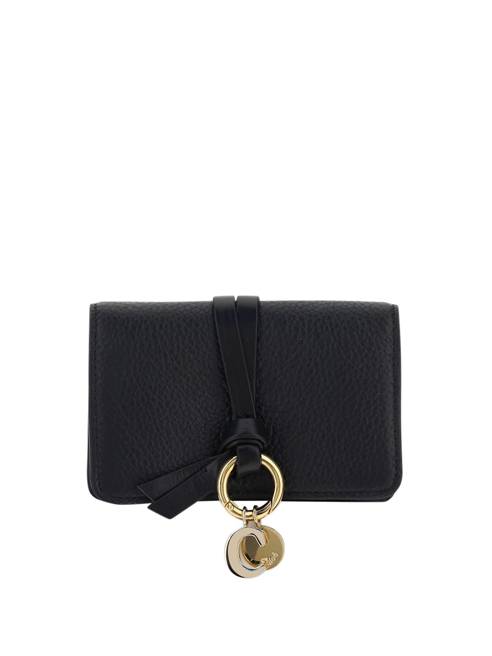 Shop Chloé Alphabet Wallet In Black