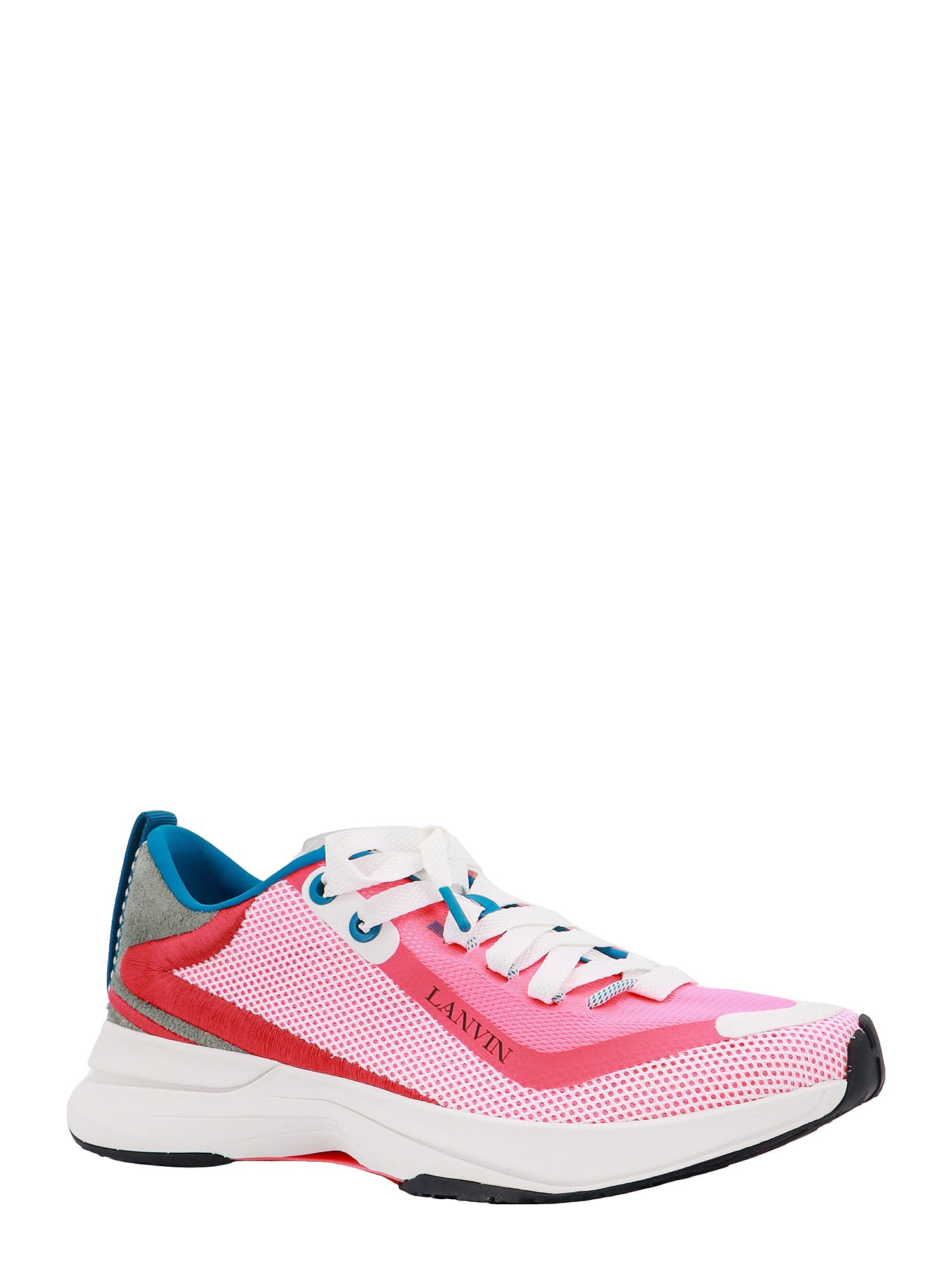 Lanvin L-i Paneled Low-top Sneakers In Multi