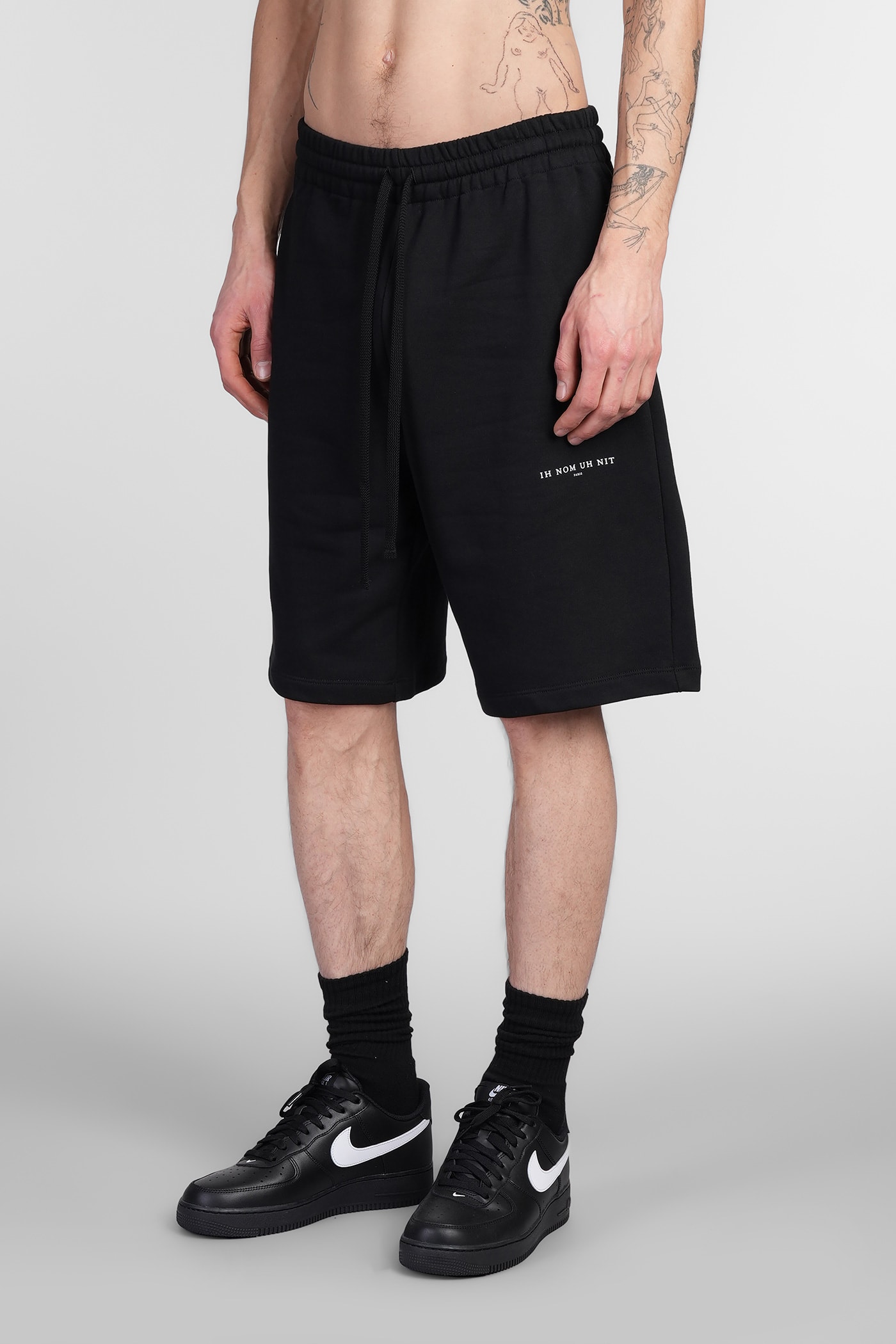 Ih Nom Uh Nit Shorts In Black Cotton In Black