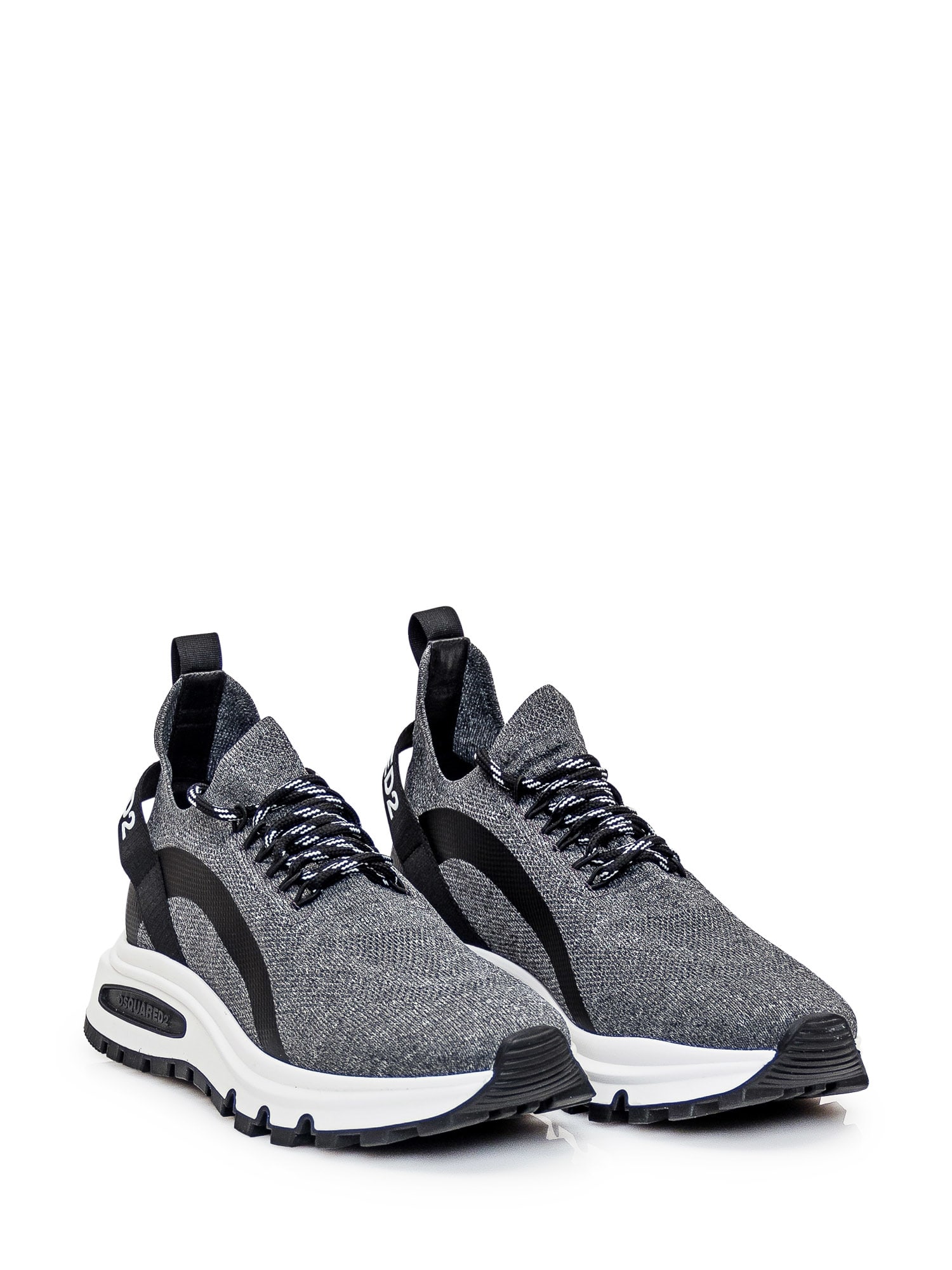 Shop Dsquared2 Run Ds2 Sneaker In Grigio+nero