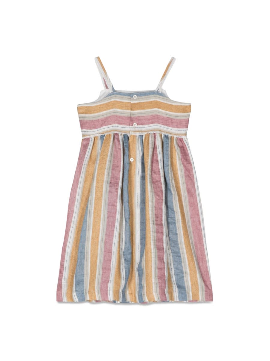 IL GUFO STRIPED SLEEVELESS DRESS