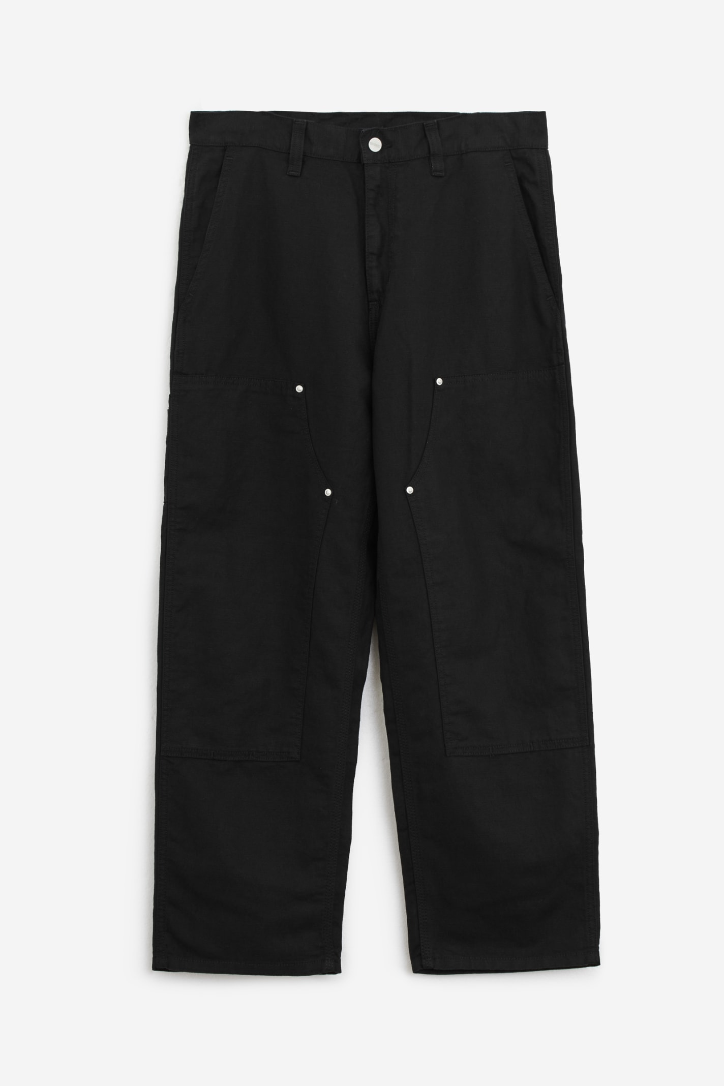 Shop Carhartt Walter Double Knee Pants In Black