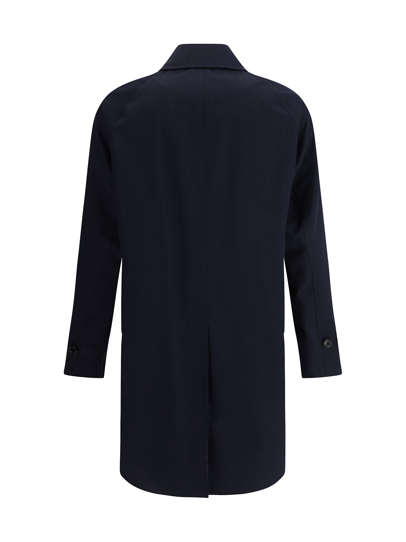 Burberry Camden Coat In Coal Blue