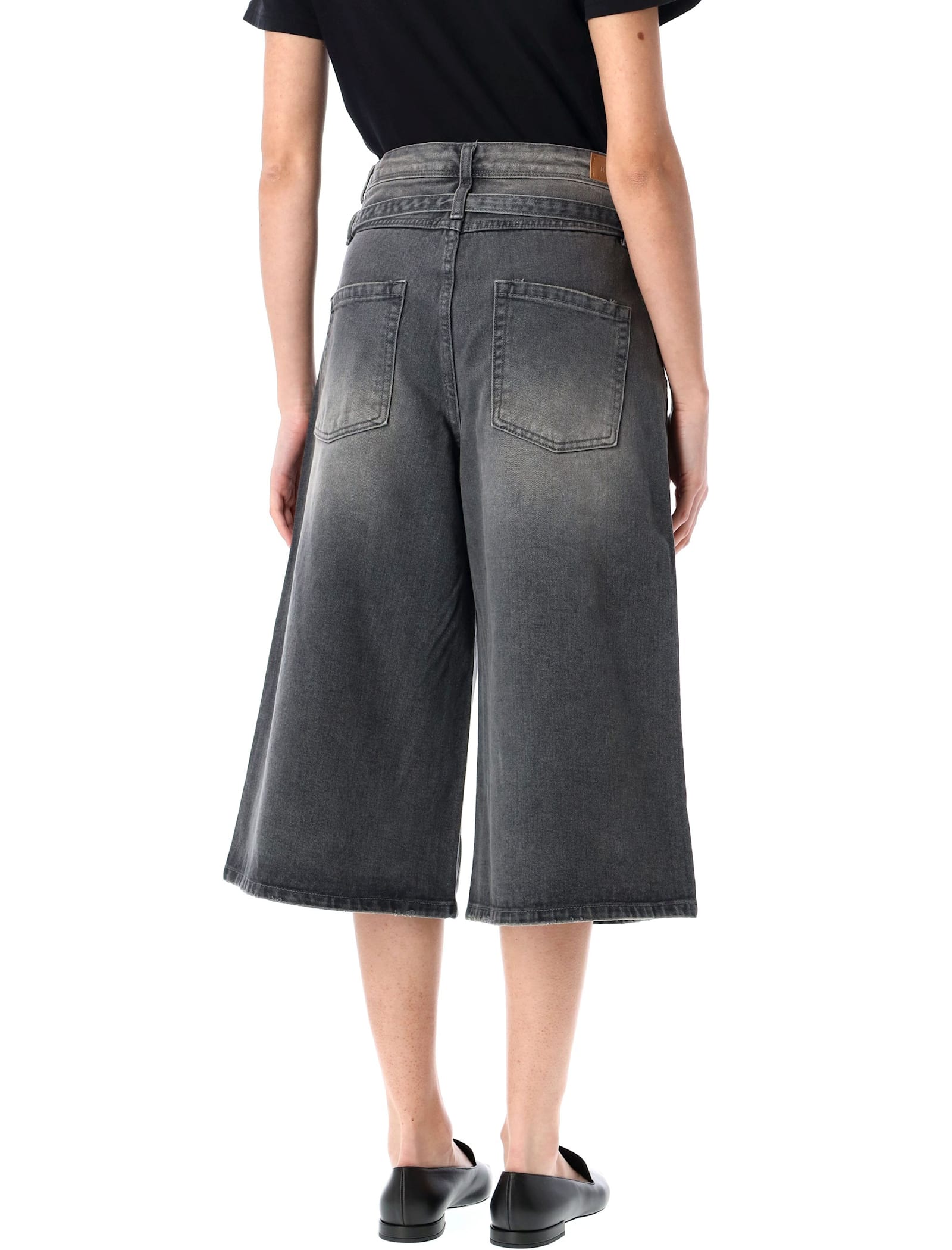 Low Classic Cropped Jeans In Grey