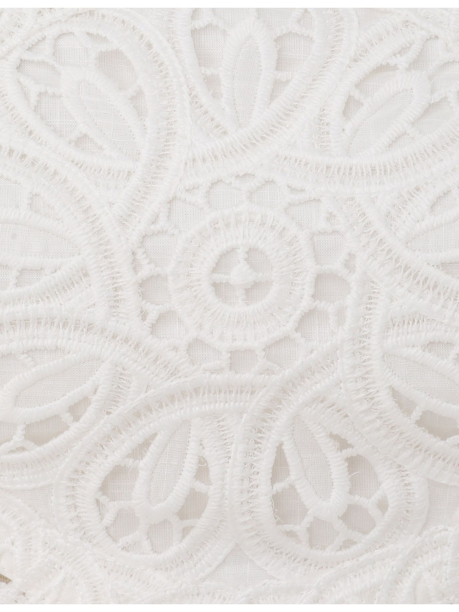 Shop Zimmermann Ottie Embroidered Bodice In Ivory In White