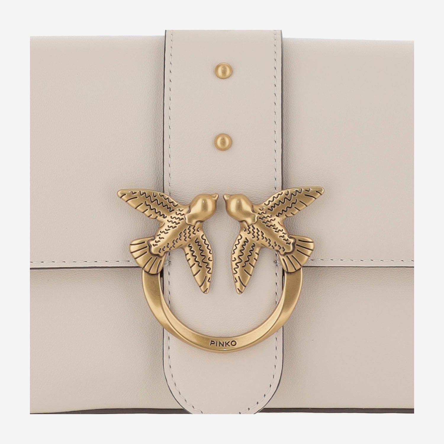Pinko Classic Love Bag Slouchy Shoulder Bag In White
