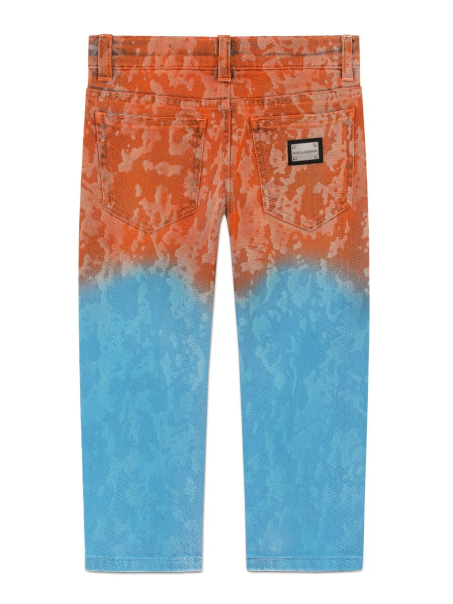 Shop Dolce & Gabbana 5-pocket Pants In Multicolour