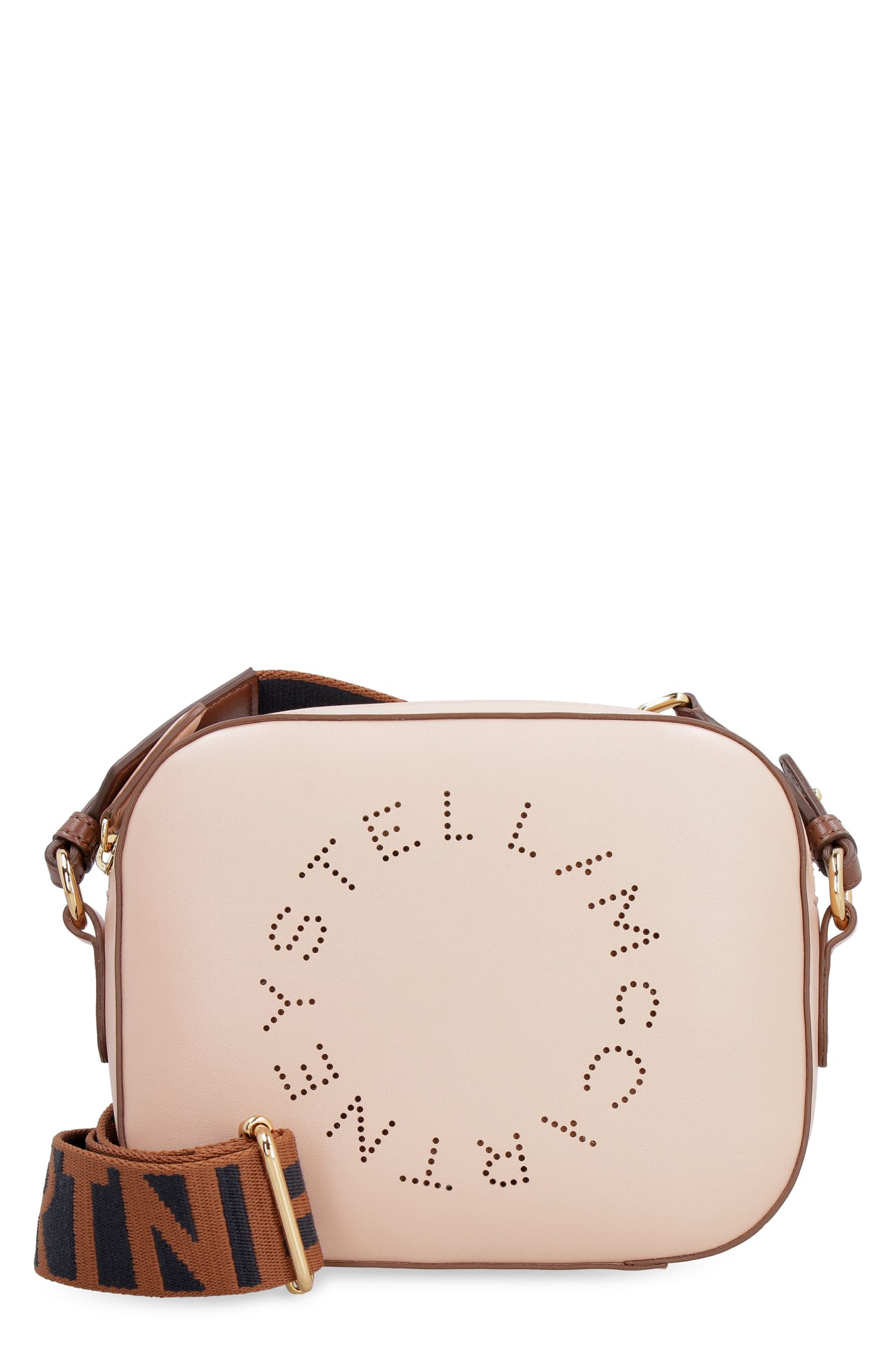 Shop Stella Mccartney Stella Logo Camera Bag In Pink