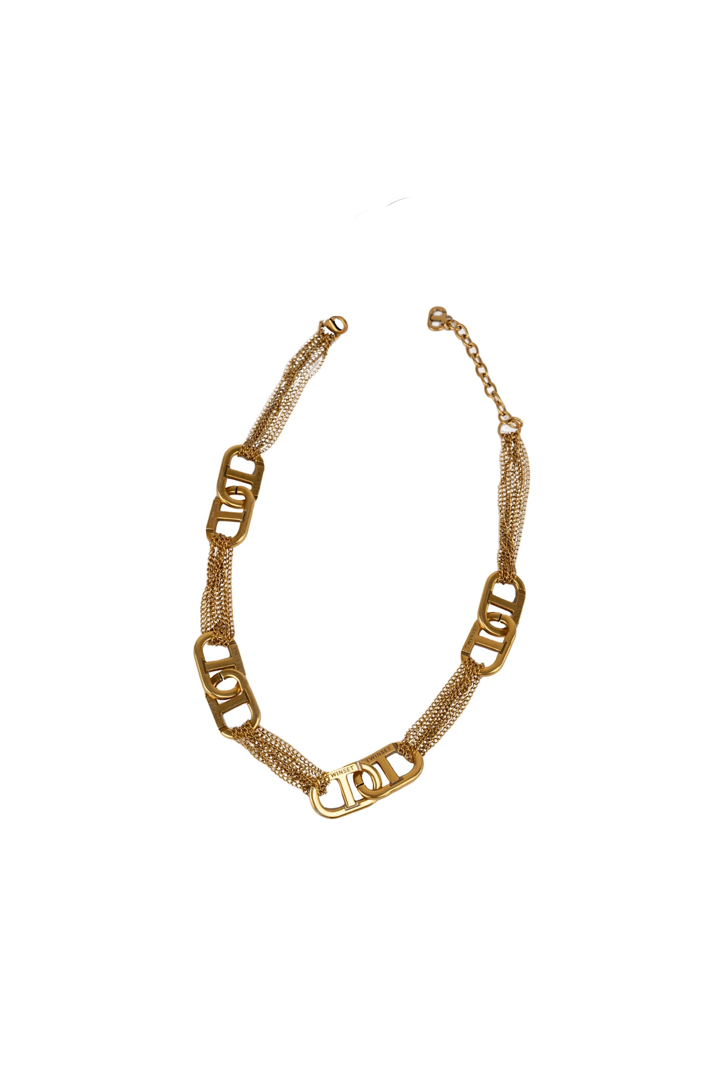 Choker Necklace With Oval-t Logo