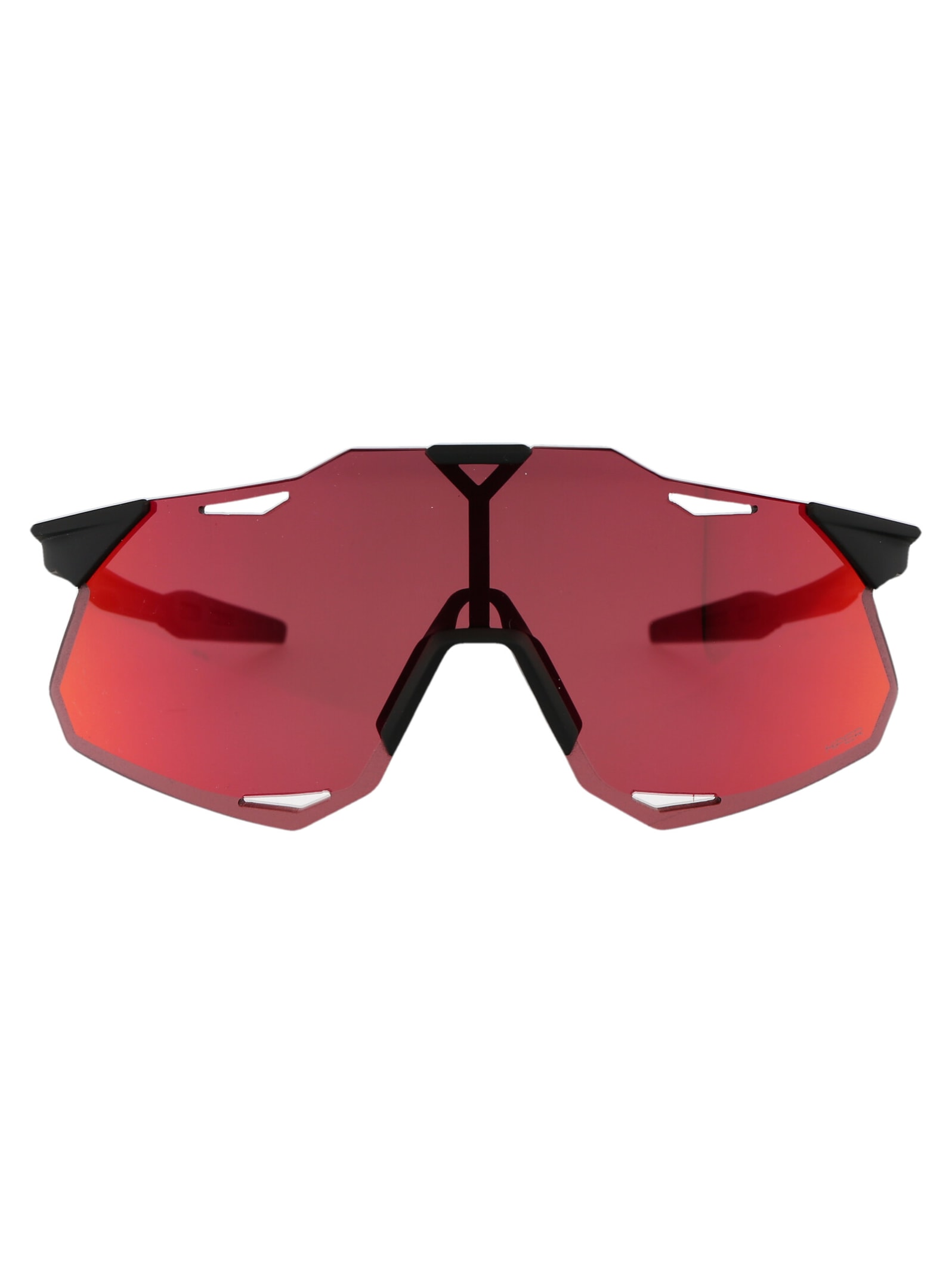 100% Hypercraft Xs Sunglasses In Soft Tact Black - Hiper Red Multilayer Mirror Lens