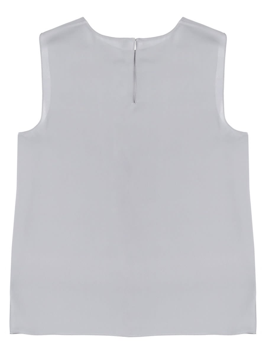 Theory Sleeveless Top Refined Summer Layering Piece In Blue