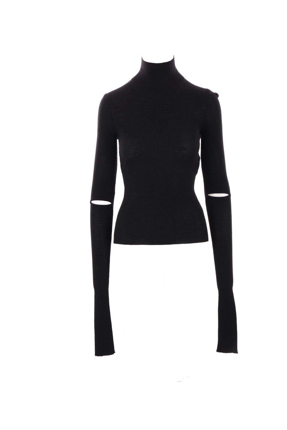 Olenka Cut-out Turtleneck Sweater