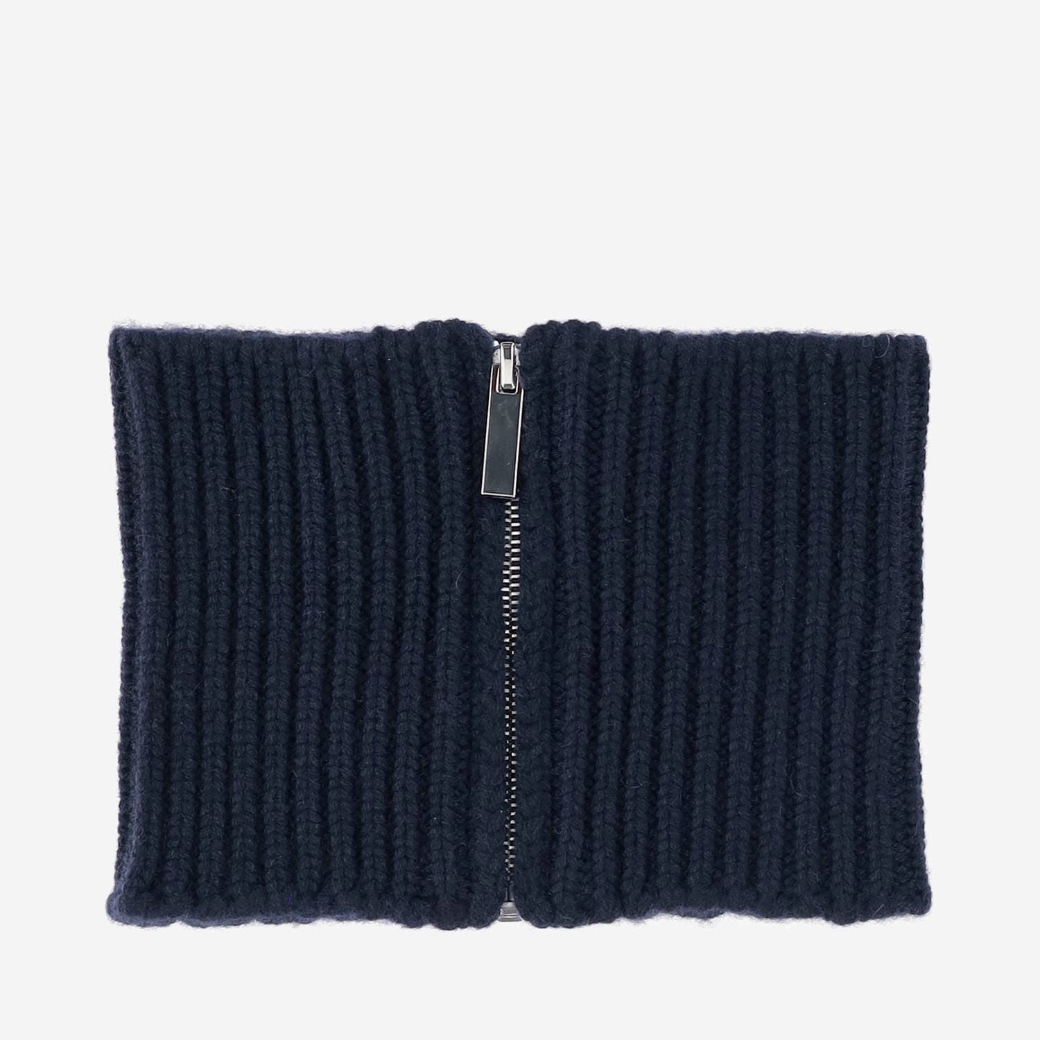 Sa Su Phi Cashmere Knit Cashmere Collar Scarf In Blue