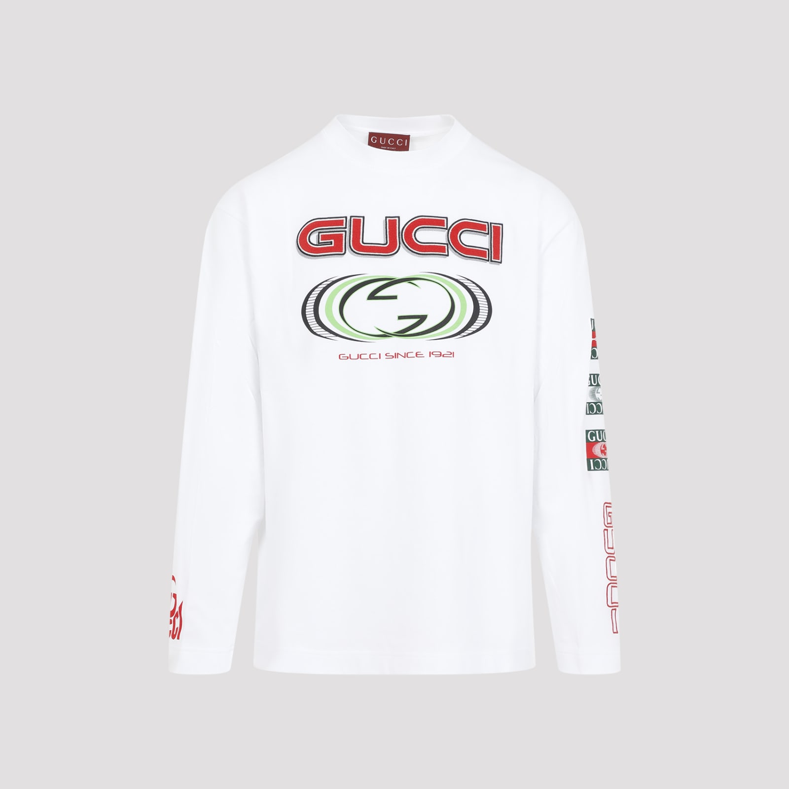 Shop Gucci Cotton T-shirt In White