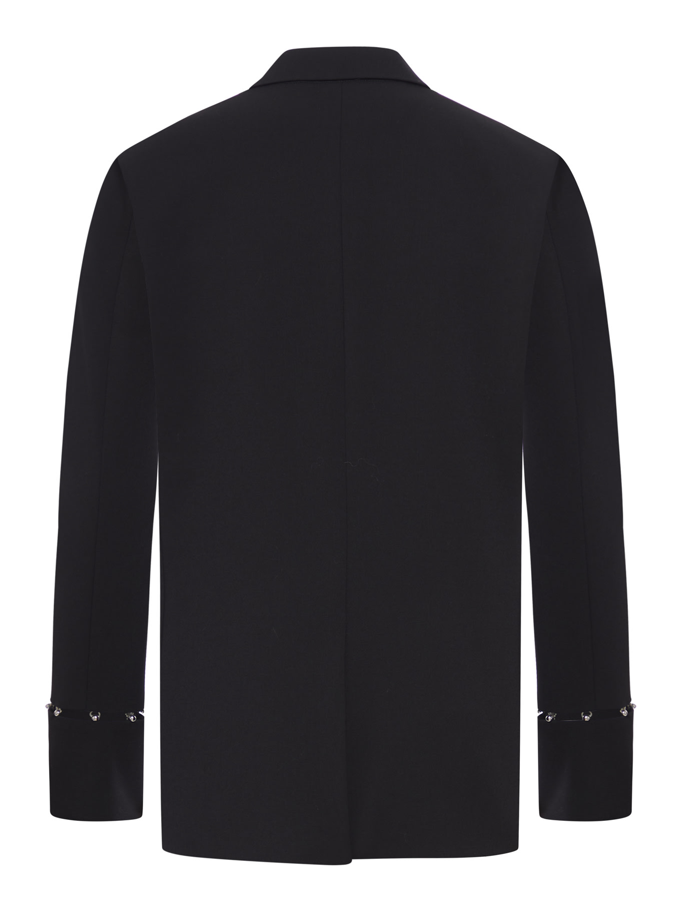 Shop Del Core Single Breasted Tailored Jacket With Mushroom Hook Detail On Sleeves In Black