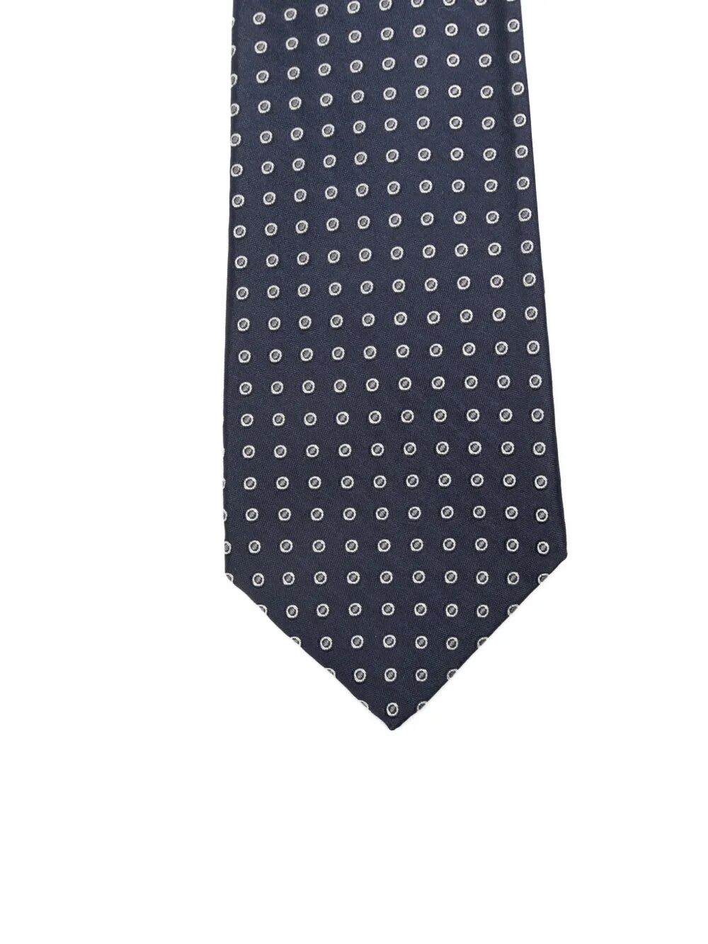Kiton Geometric-patterned Silk Tie In Multi
