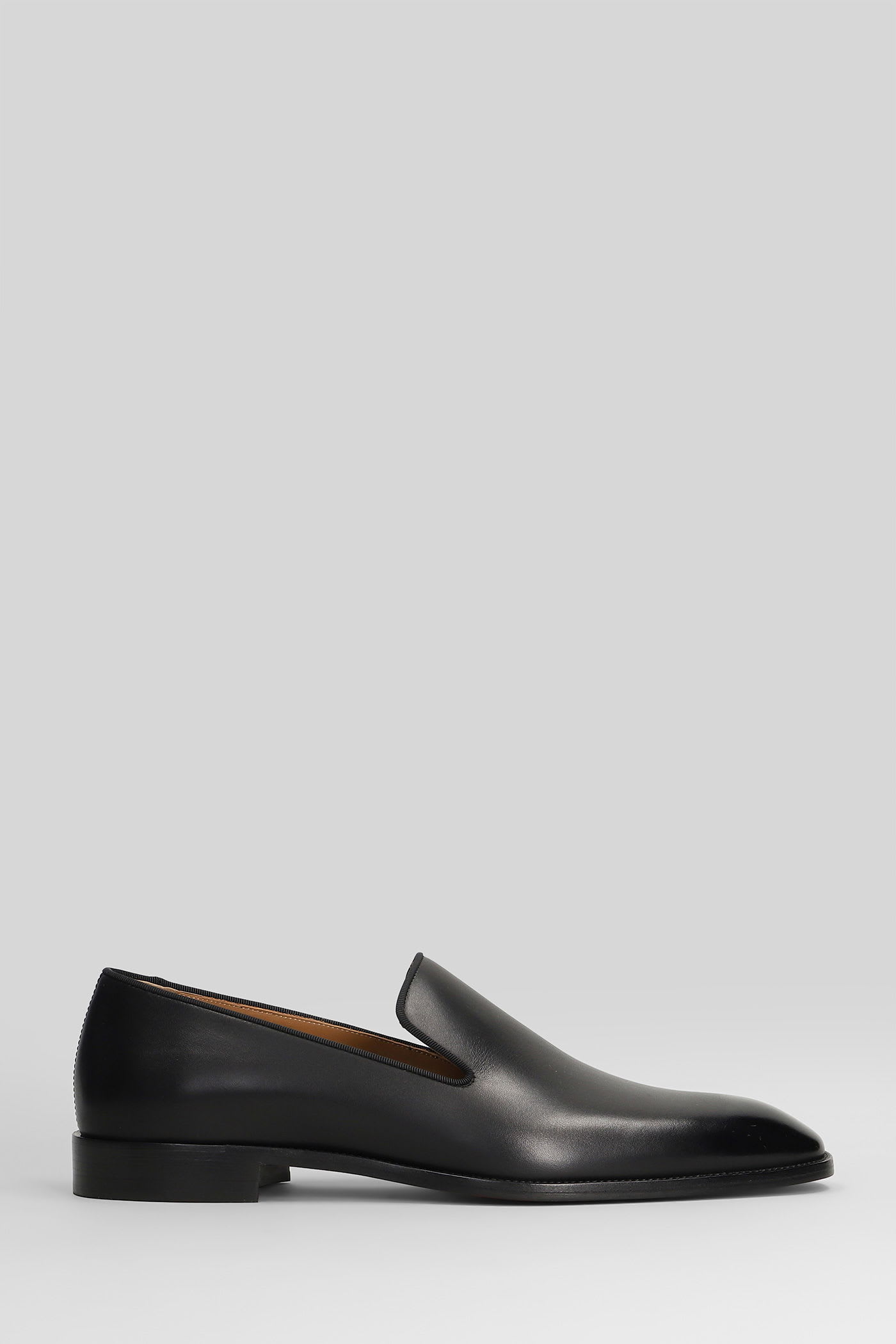 Christian Louboutin Danny Flex Loafers In Black Leather In Black