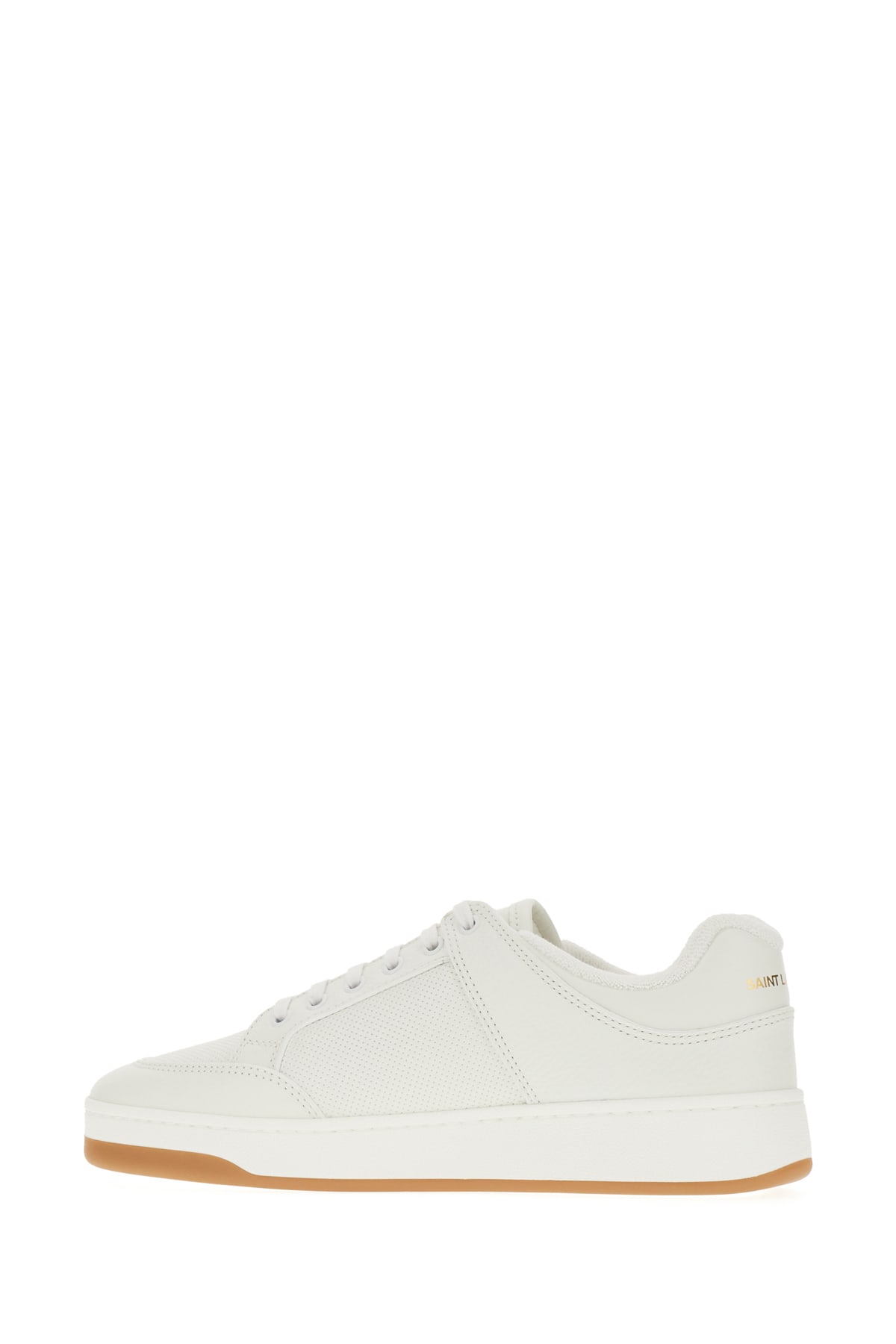 Shop Saint Laurent White Leather Sneakers In Blanc