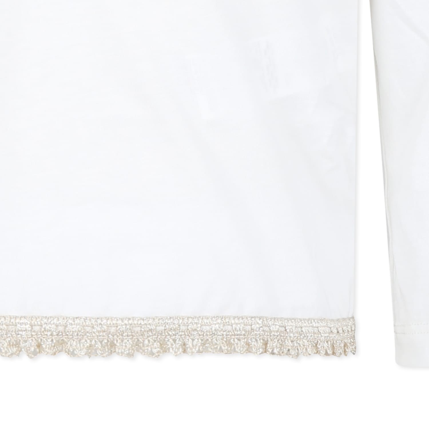 Shop Caffe' D'orzo Ivory T-shirt For Girl