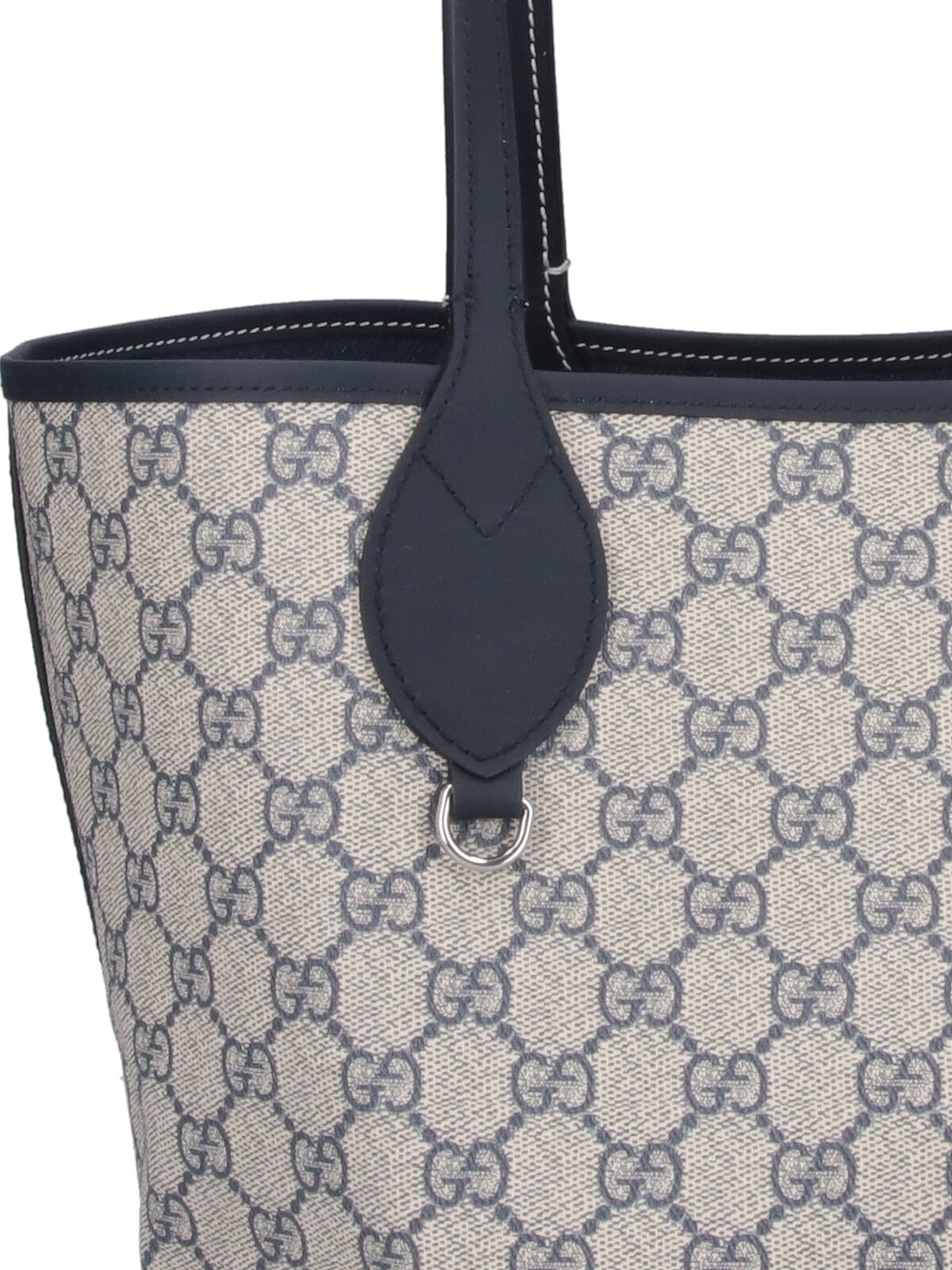 Gucci Women Denim Totissima Reversibile Shopping Bag In Neutral