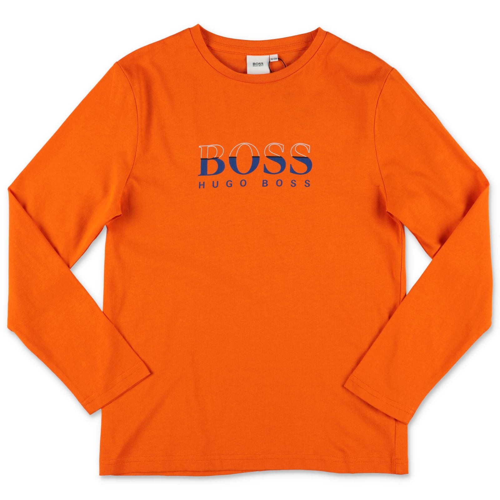 Hugo Boss T-shirt Arancio In Jersey Di Cotone