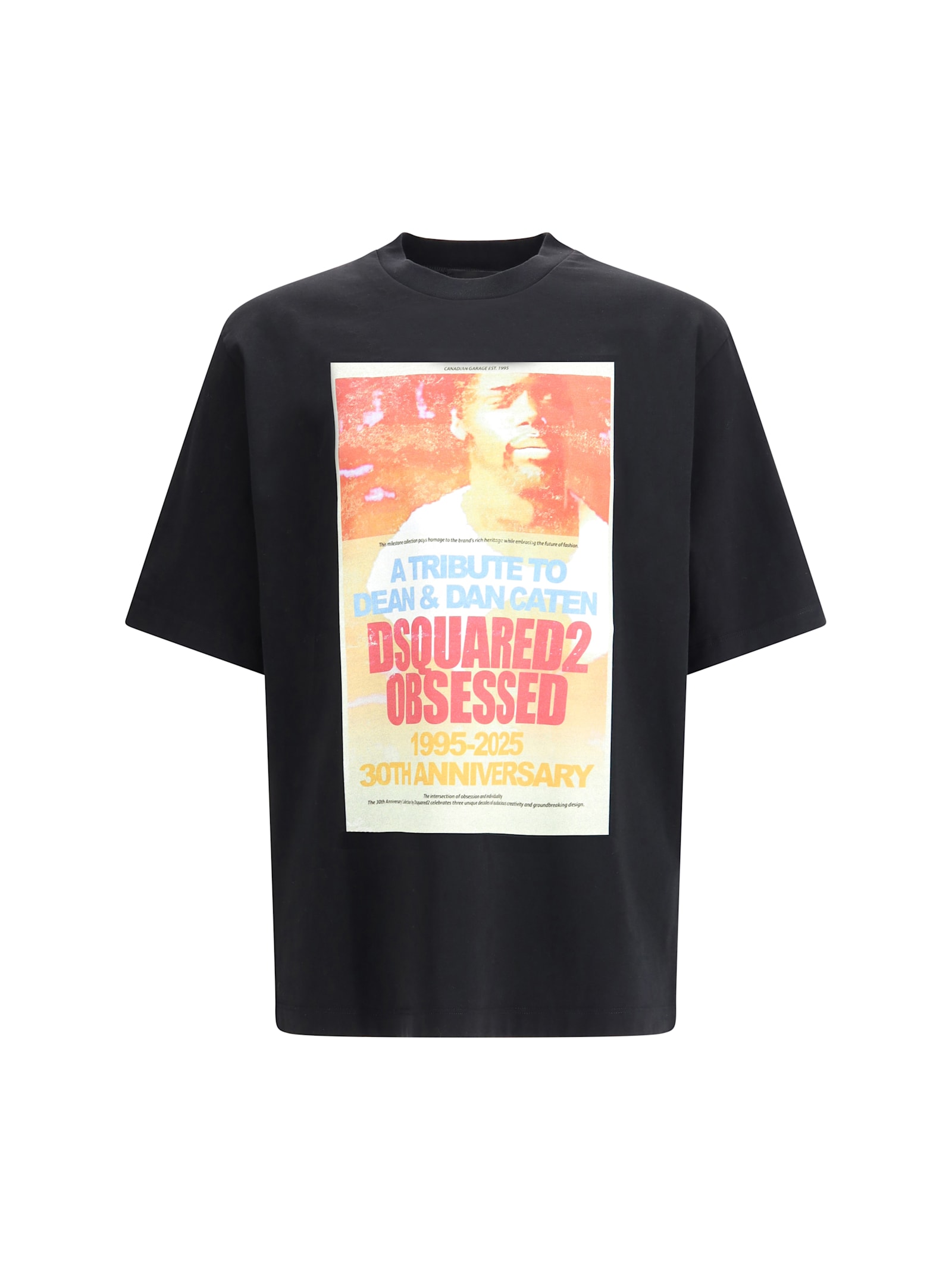 Dsquared2 Graphic-print T-shirt In Black