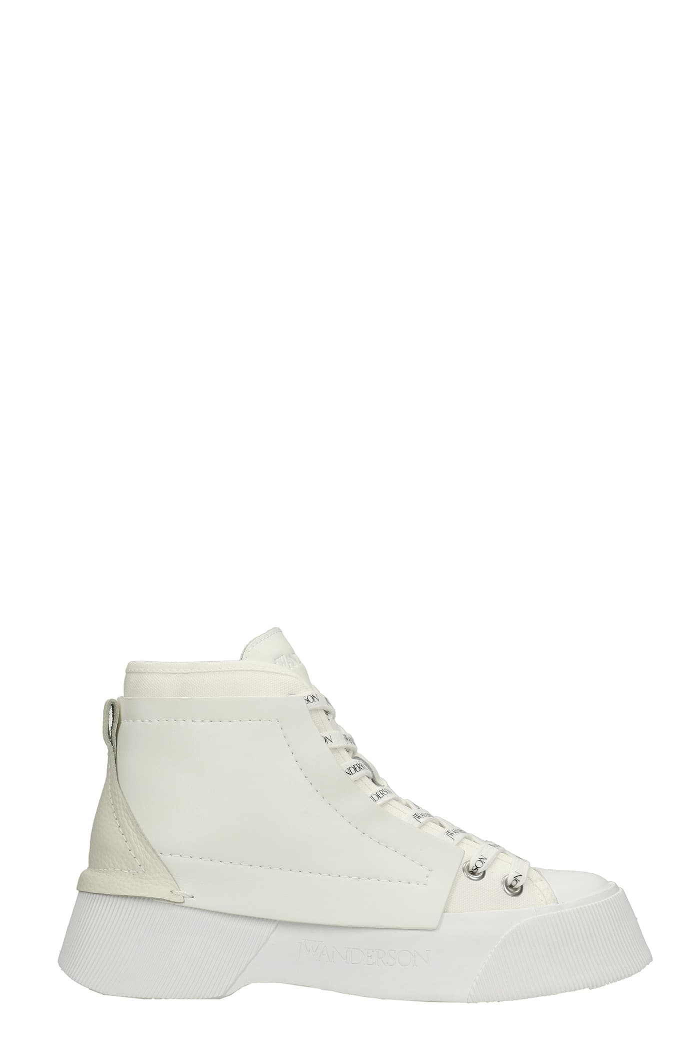 J.W. Anderson Sneakers In White Leather
