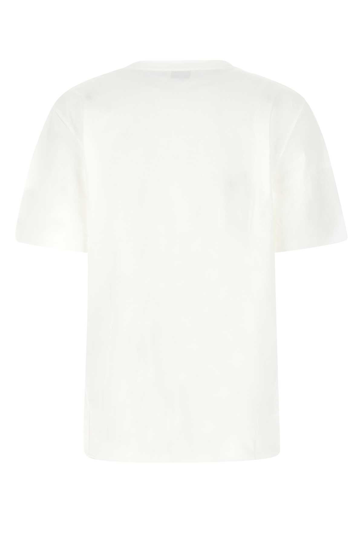 SAINT LAURENT WHITE COTTON T-SHIRT 