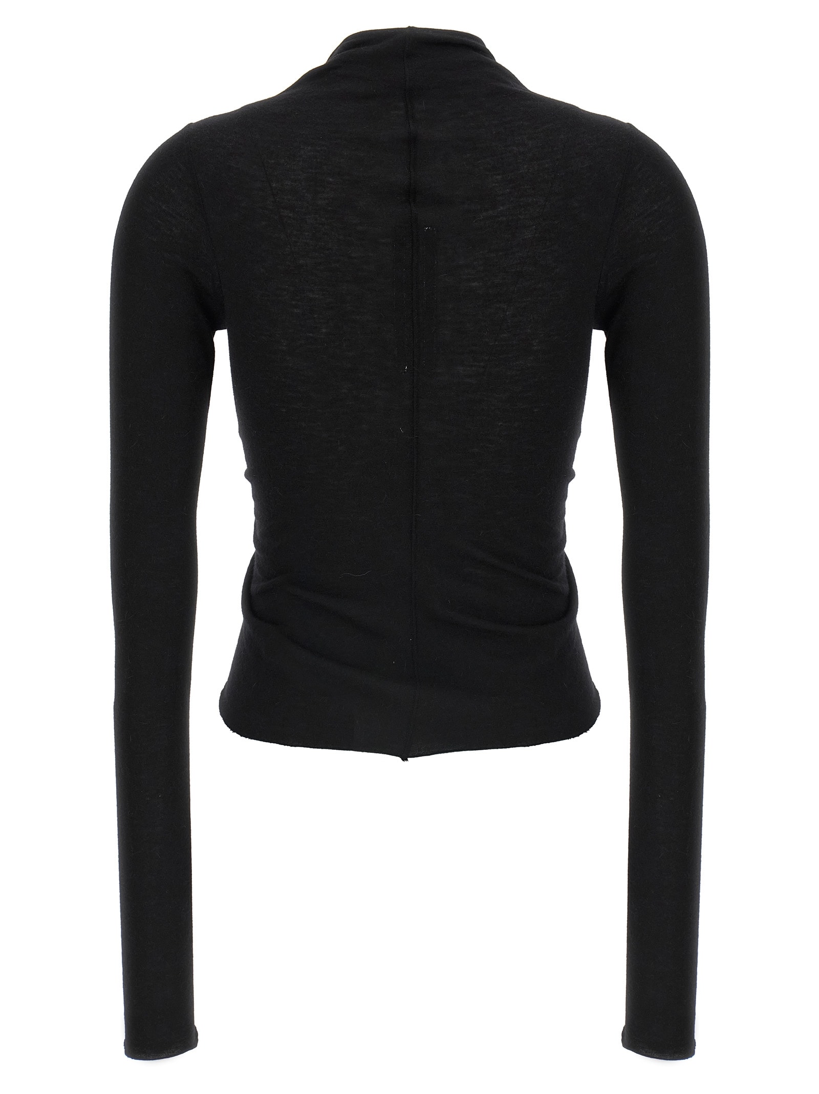 Rick Owens Allanah Ls T Sweater In Black
