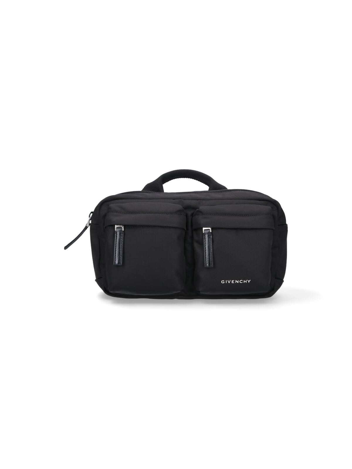Givenchy Nylon Belt Bag With Logo In Black
