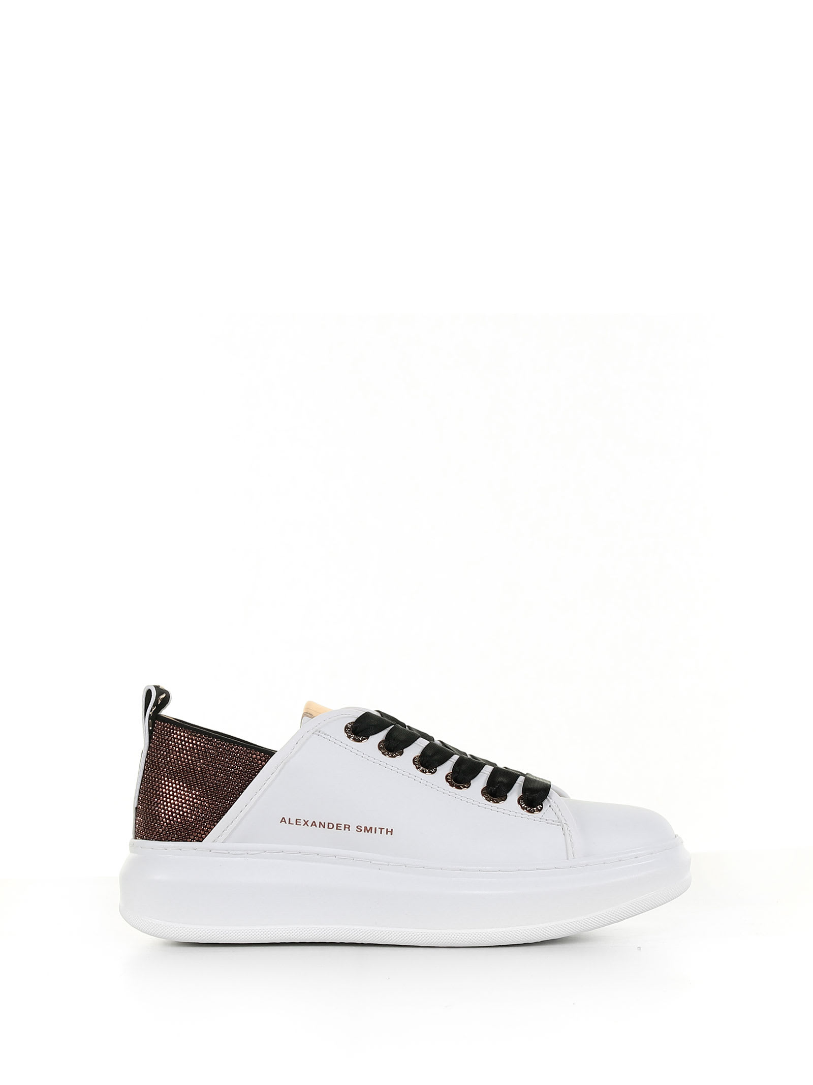 Alexander Smith London Sneakers In Leather And Strass