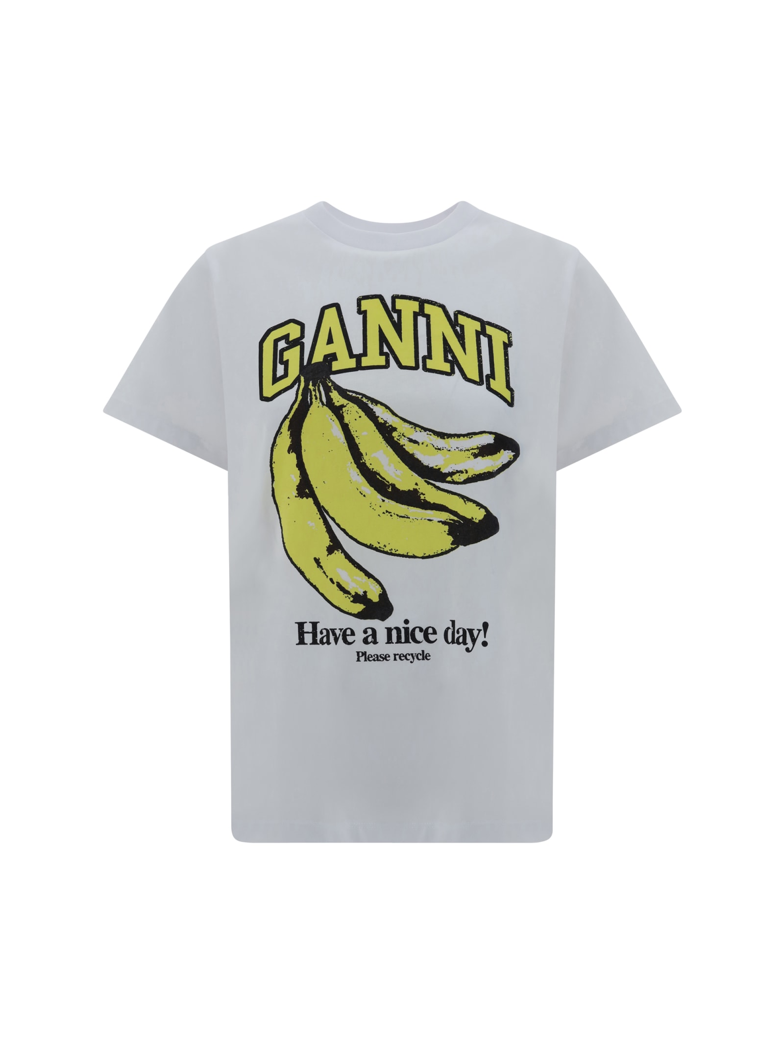 Shop Ganni Basic Banana T-shirt