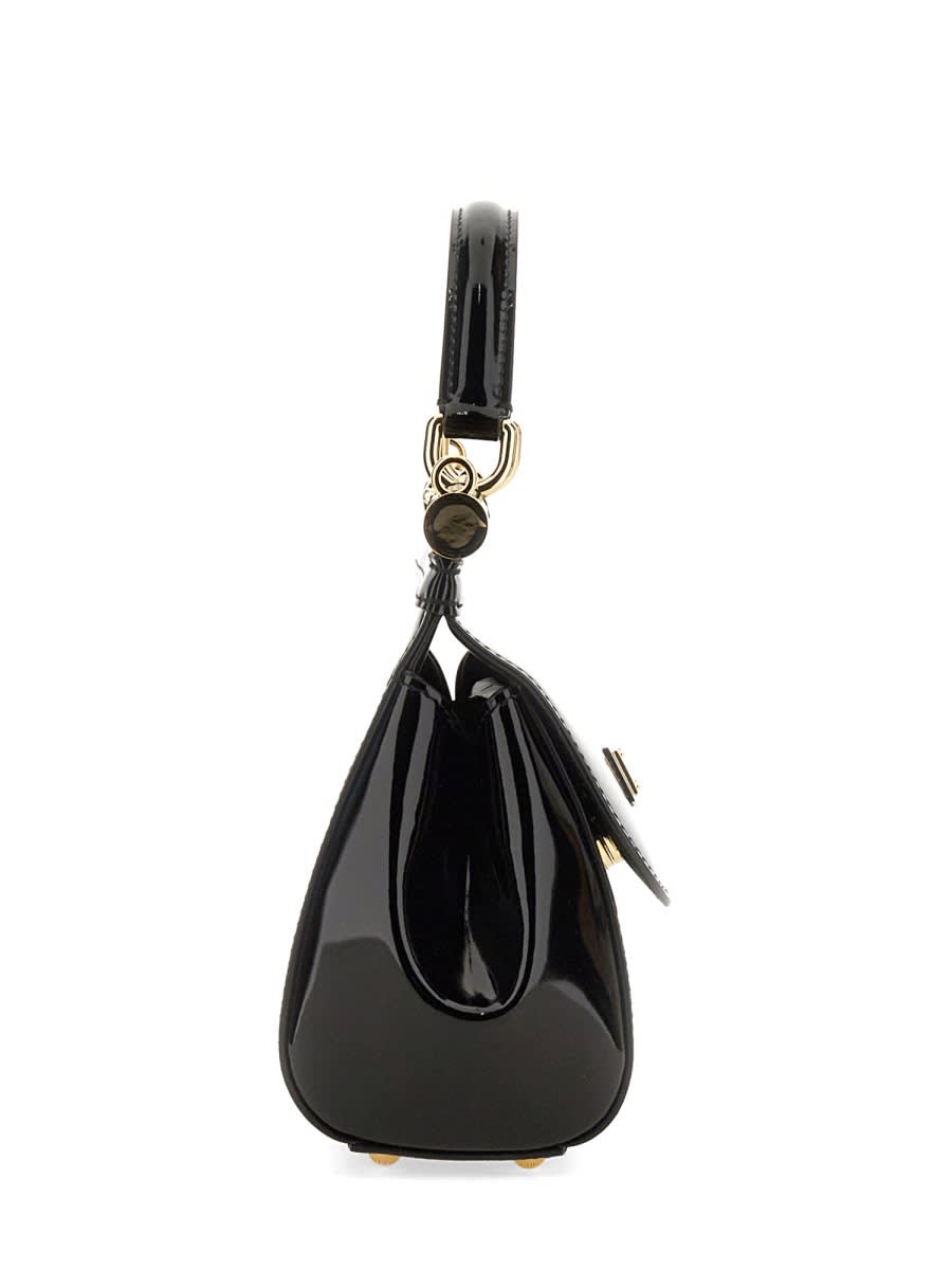 Shop Dolce & Gabbana Elongated Sicily Handbag In Black