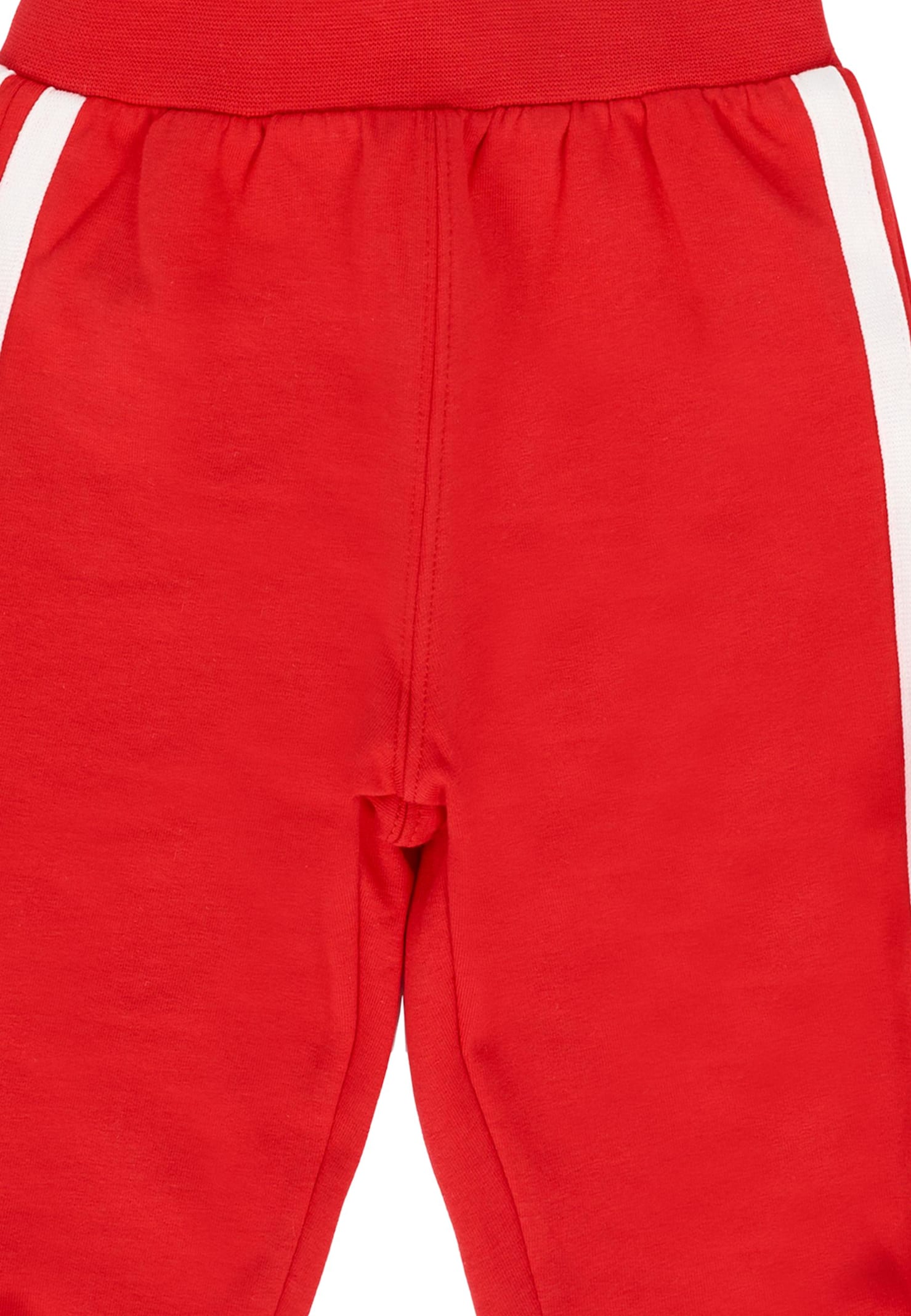 Monnalisa Red Sweatpants For Baby Girl With Logo In Red