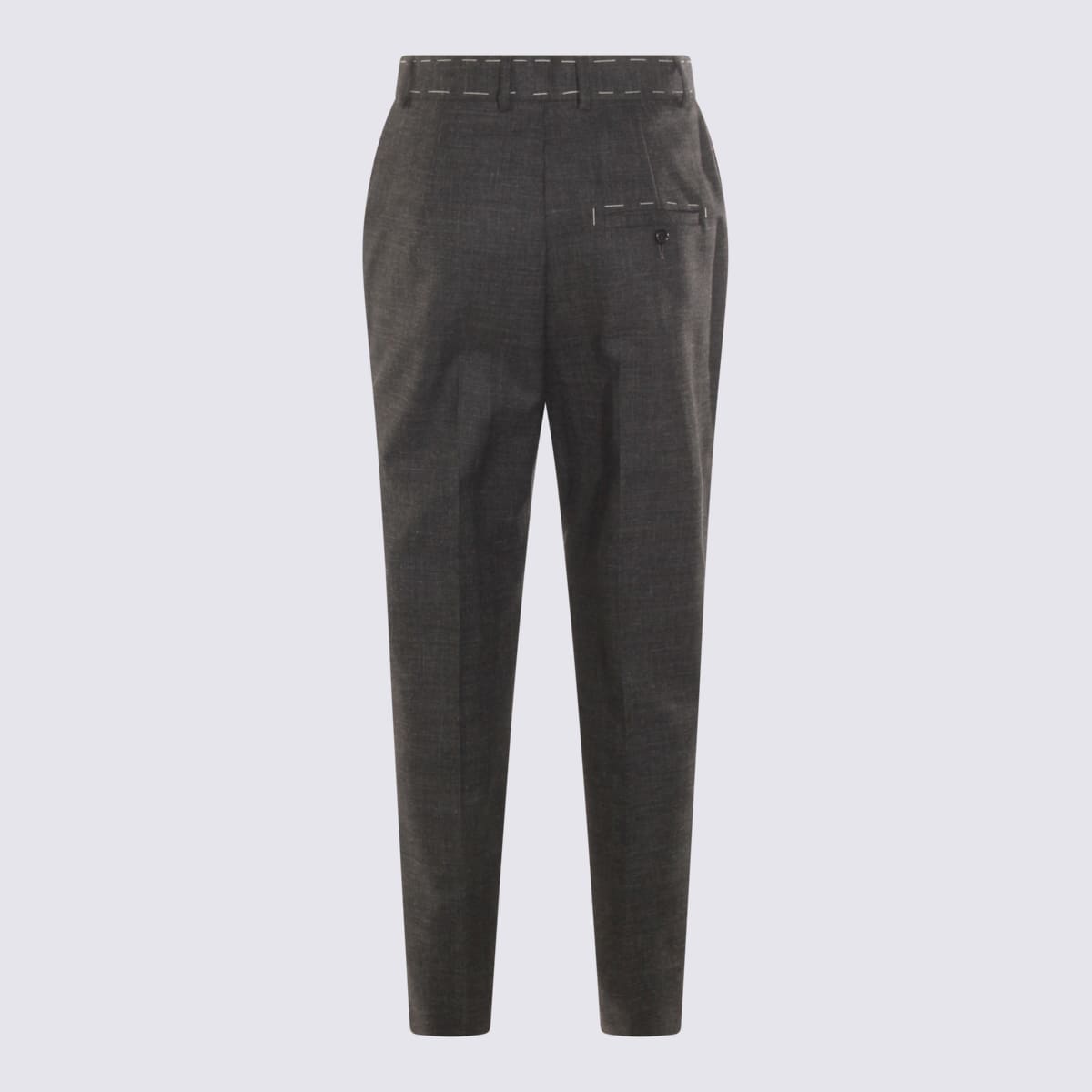 Moschino Tailored Grey Trousers With High Waist In Gray