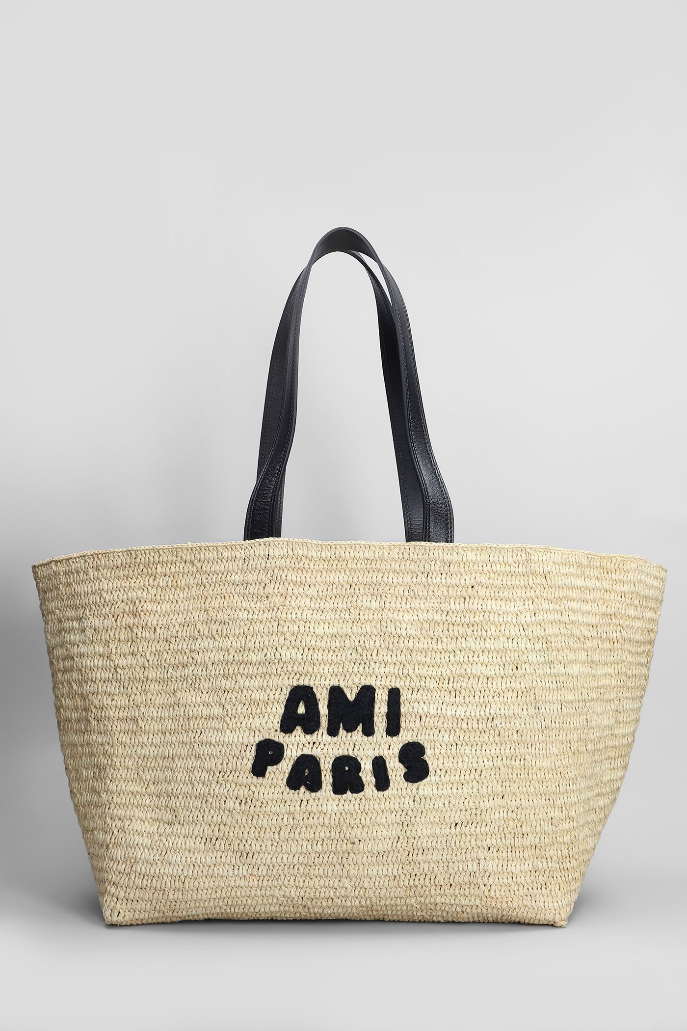 Tote In Beige Raffia