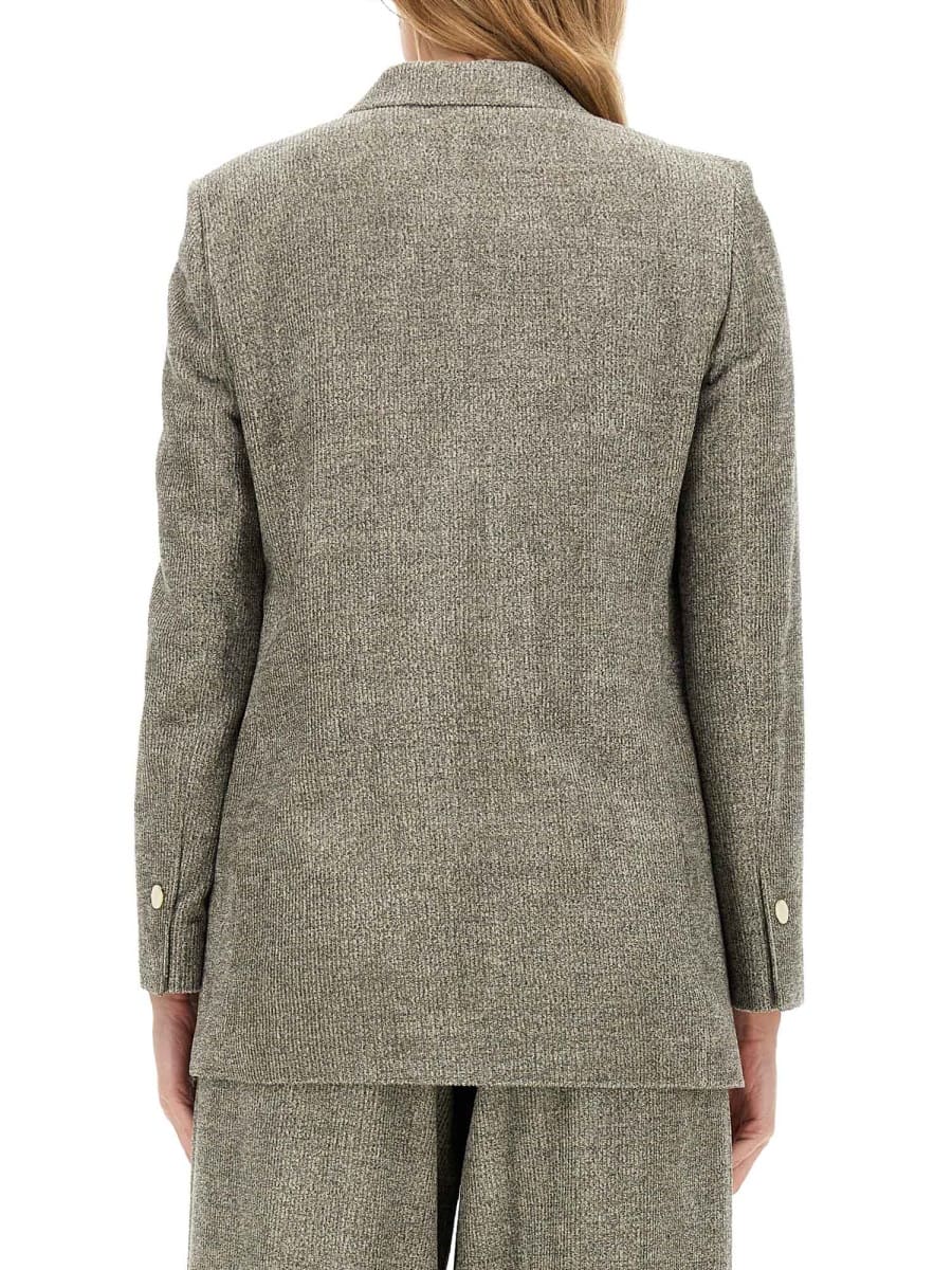 Alysi Double-breasted Jacket In Grey