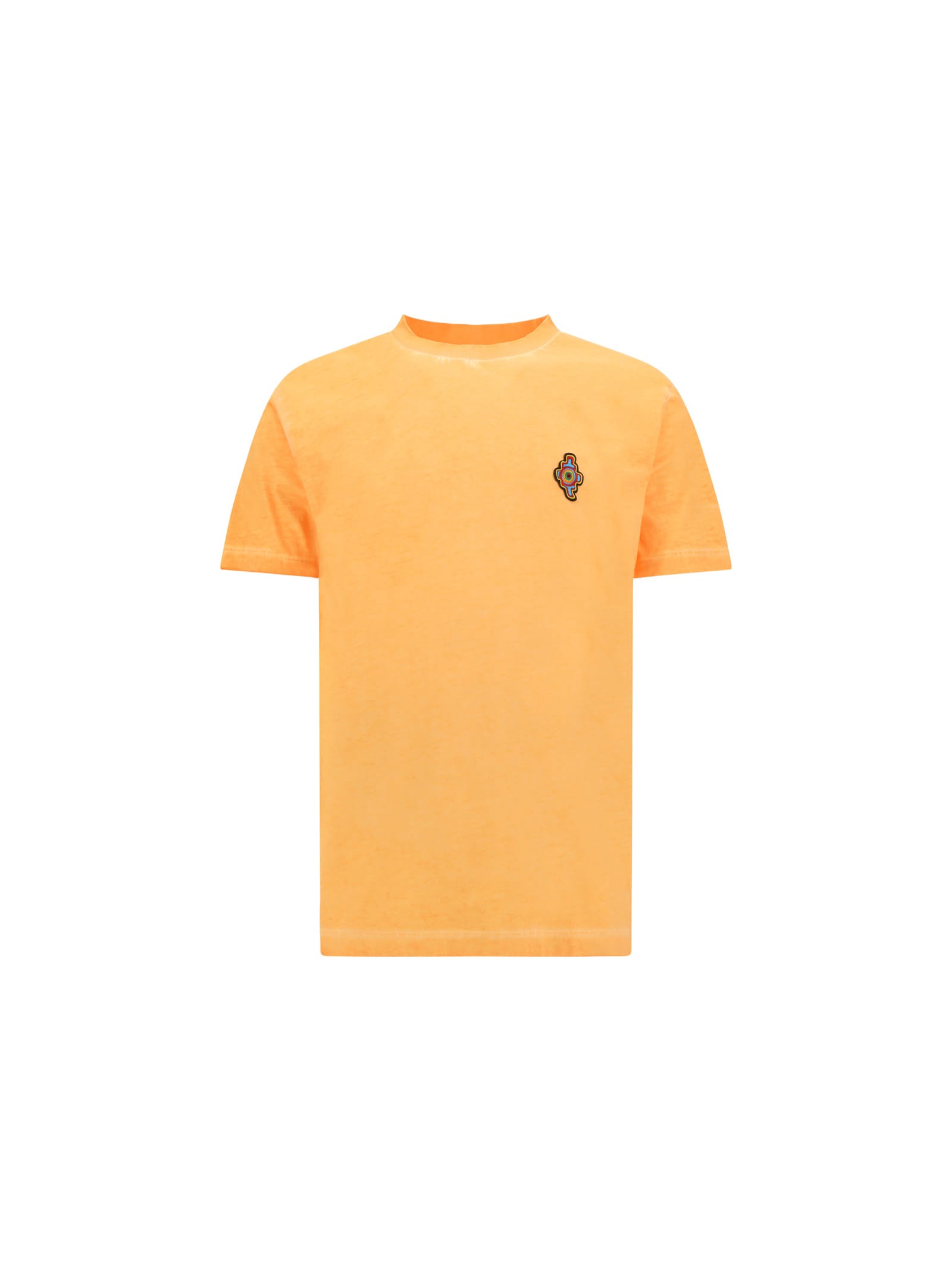 Shop Marcelo Burlon County Of Milan Regular T-shirt In Orange