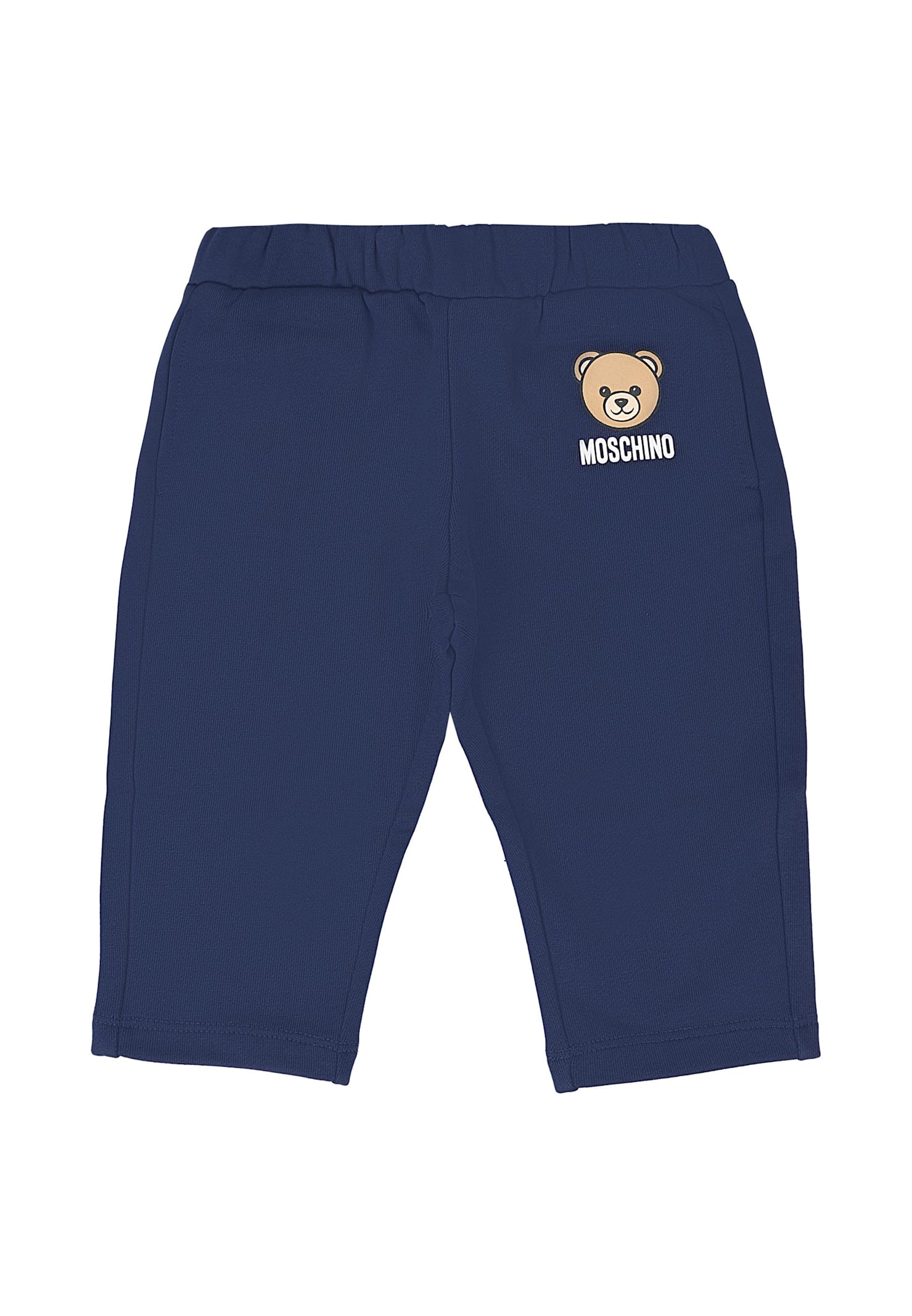 Moschino Blues Weatpants For Baby Boy With Teddy Bear In Blue
