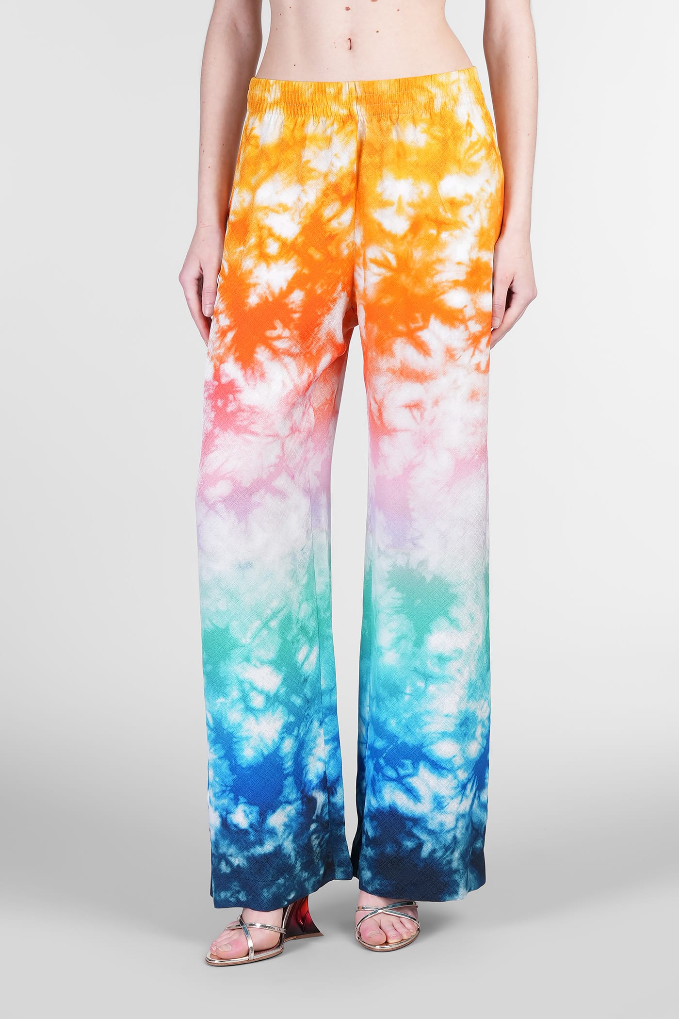 Casablanca Pants In Multicolor Silk