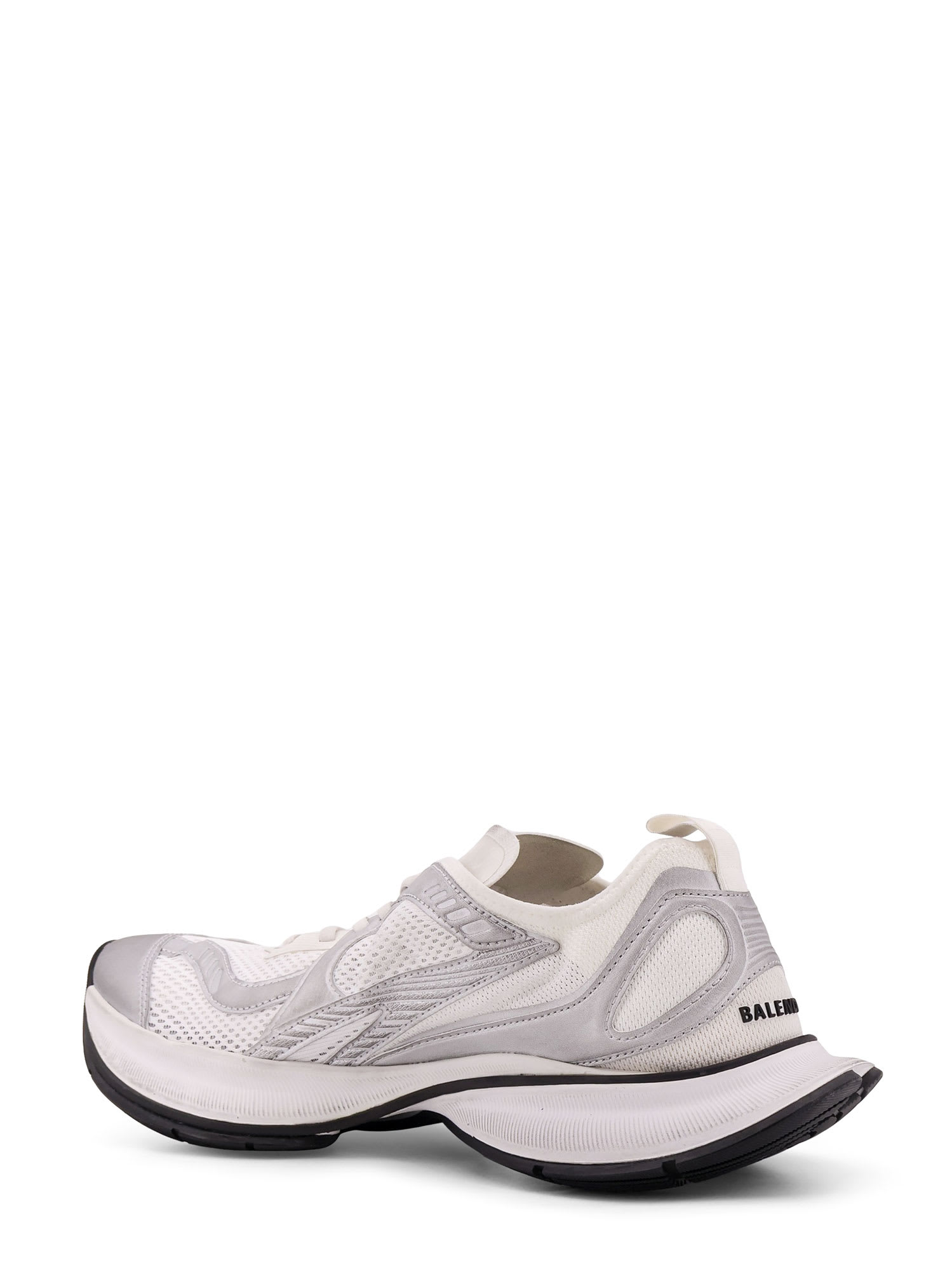 Balenciaga White And Silver Sneaker Circuit In White