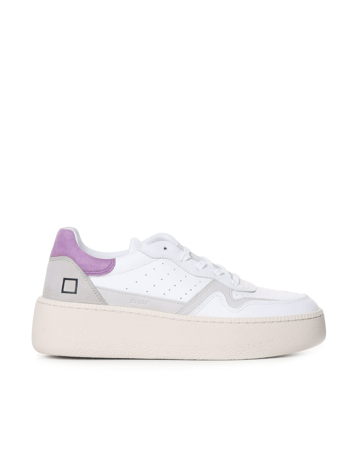 DATE LOW SNEAKER WITH SUEDE INSERTS