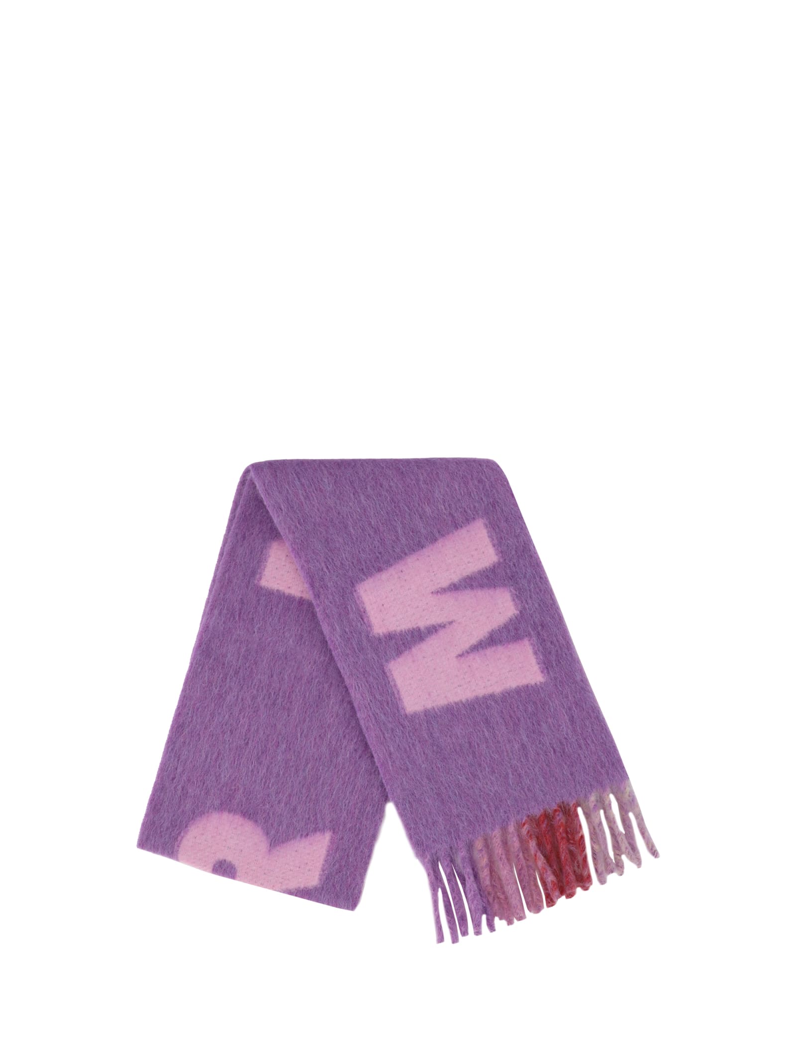 Shop Marni Scarf In Purple