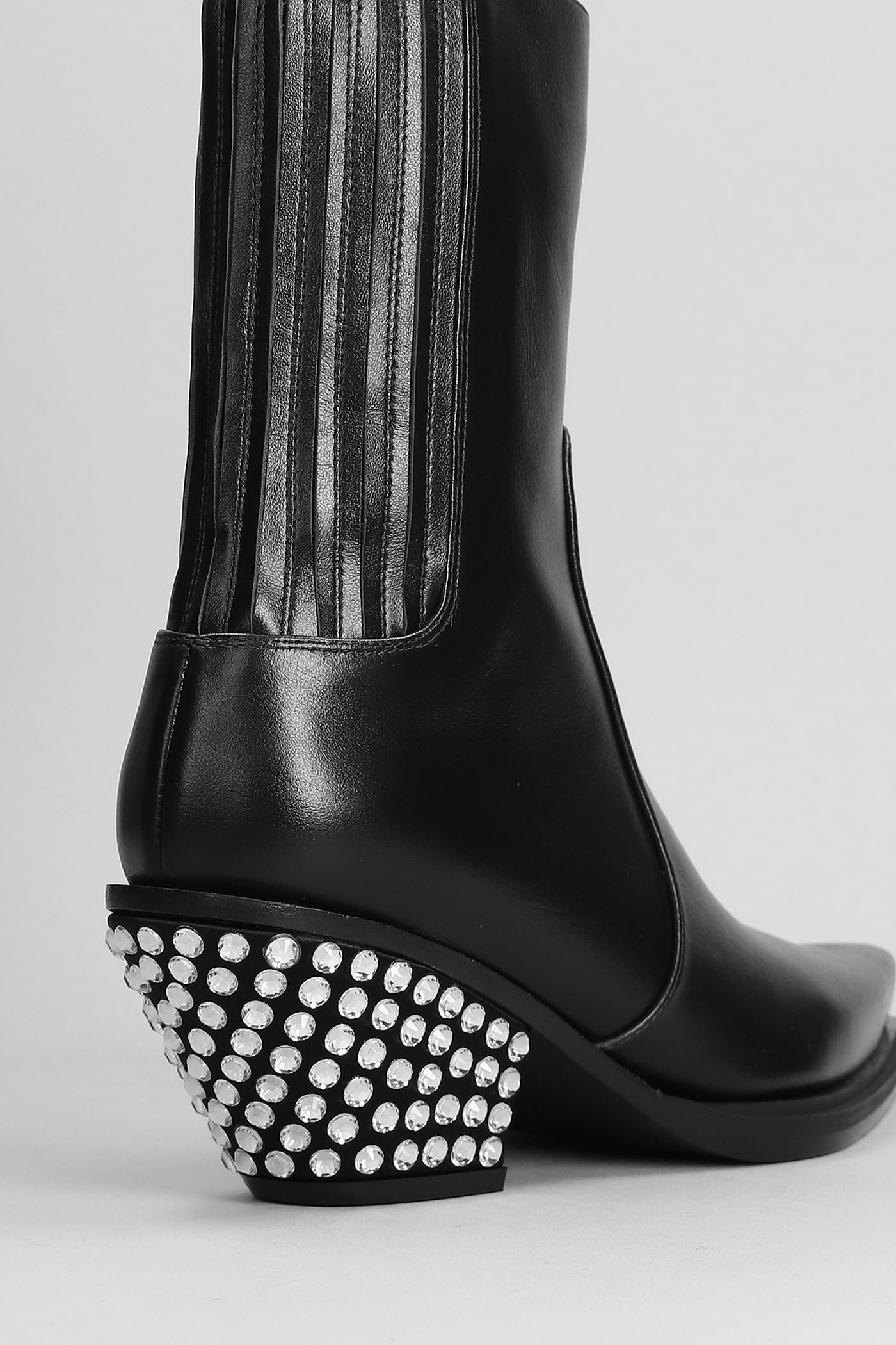 Shop Giuseppe Zanotti Texan Ankle Boots In Black Leather