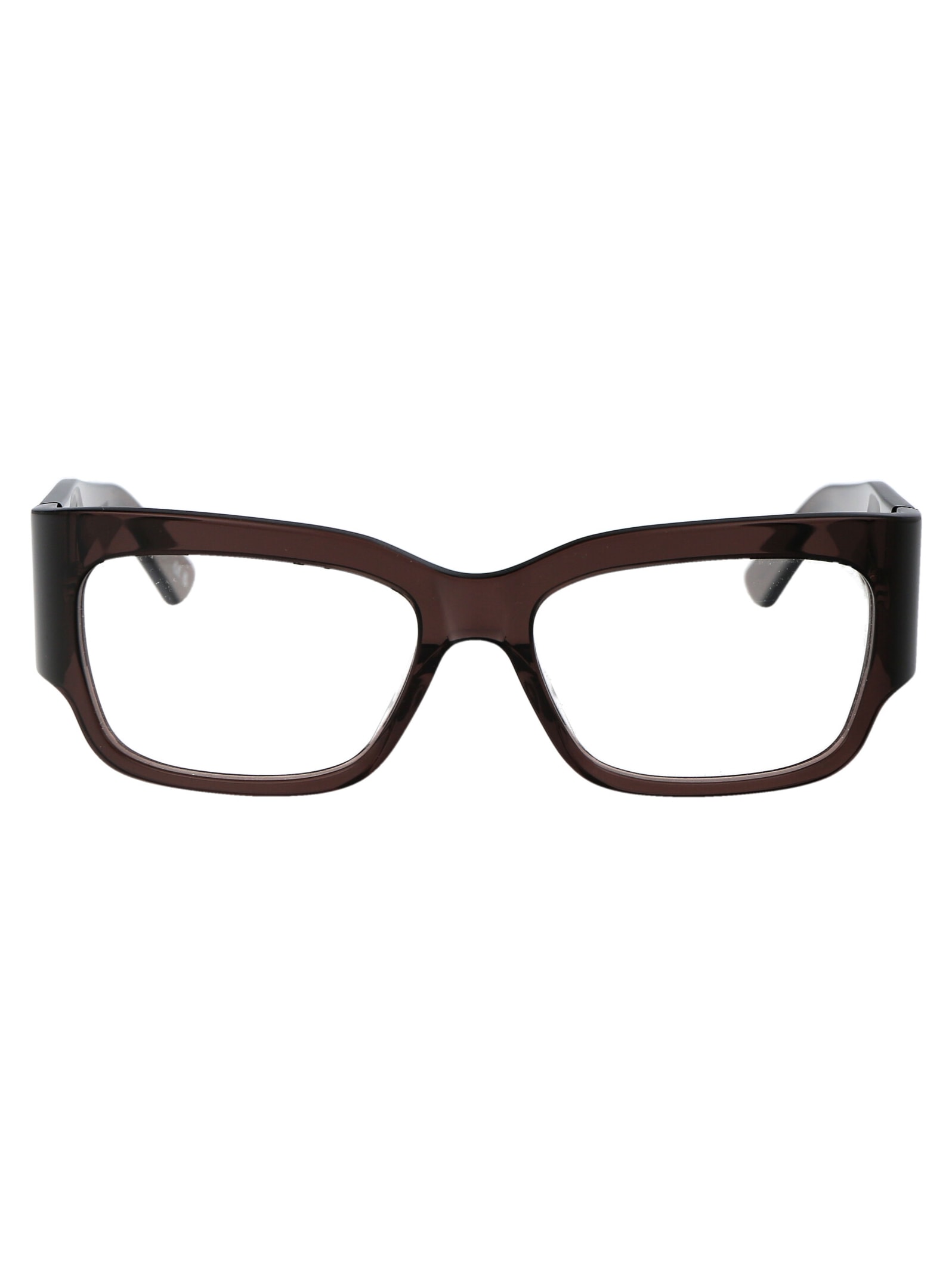 Shop Balenciaga Bb0332o Glasses In 005 Brown Brown Transparent