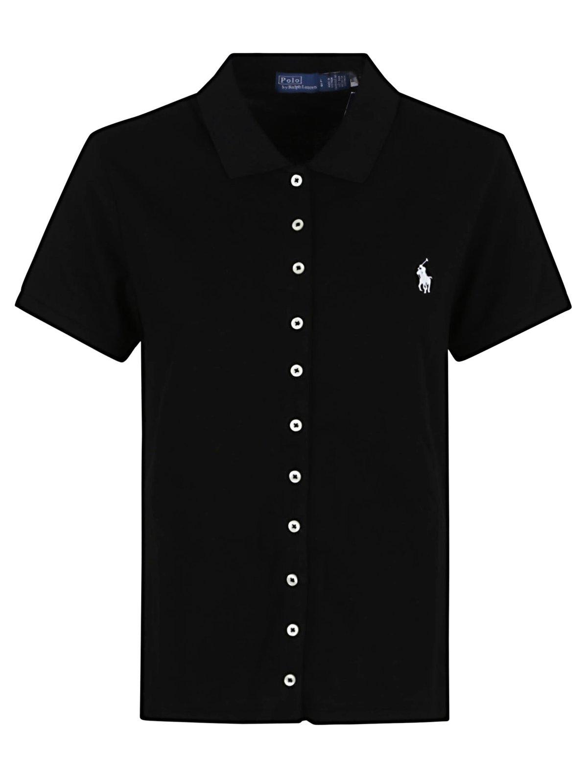 Logo Embroidered Buttoned Shirt