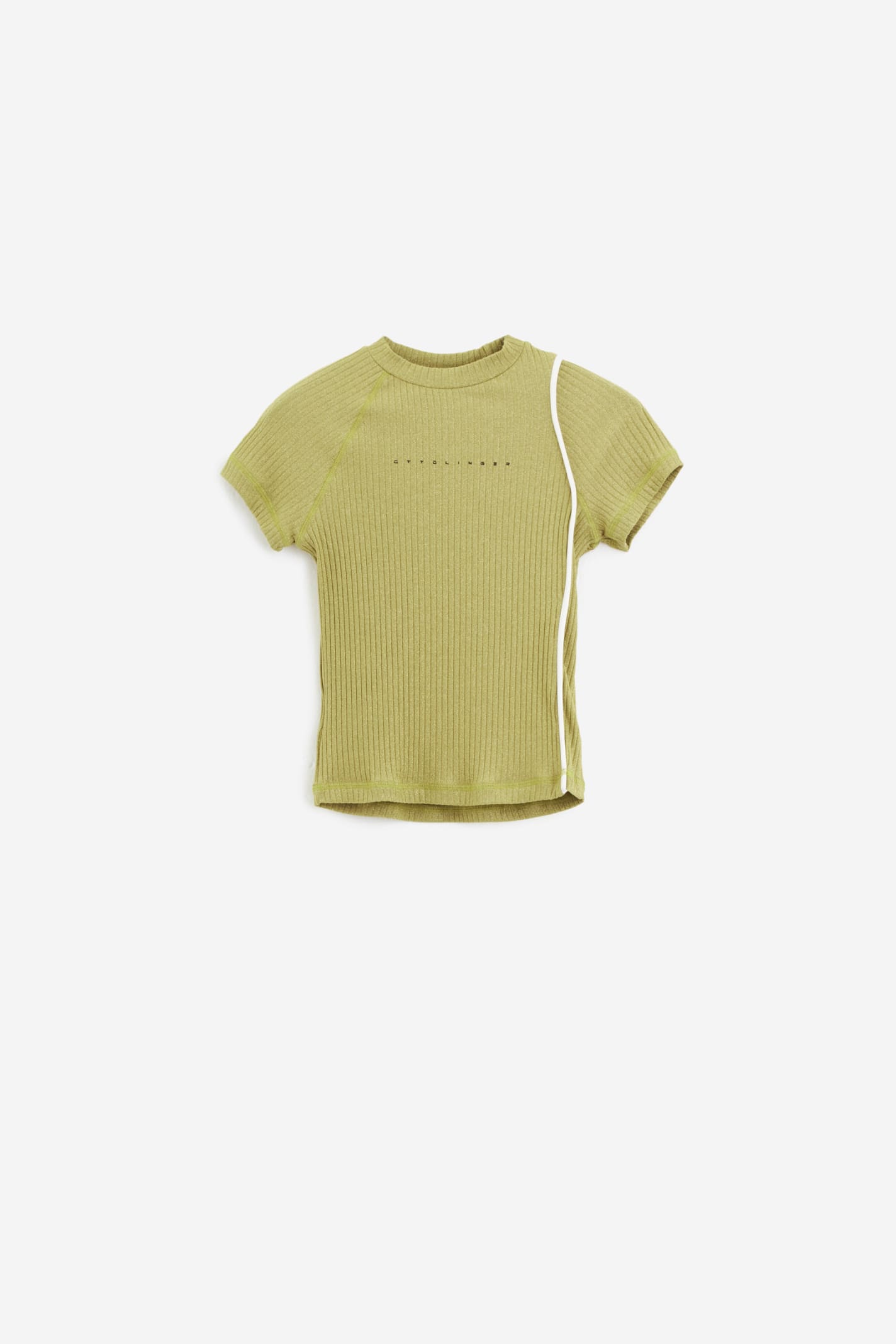 Shop Ottolinger Lurex T-shirt T-shirt In Gold