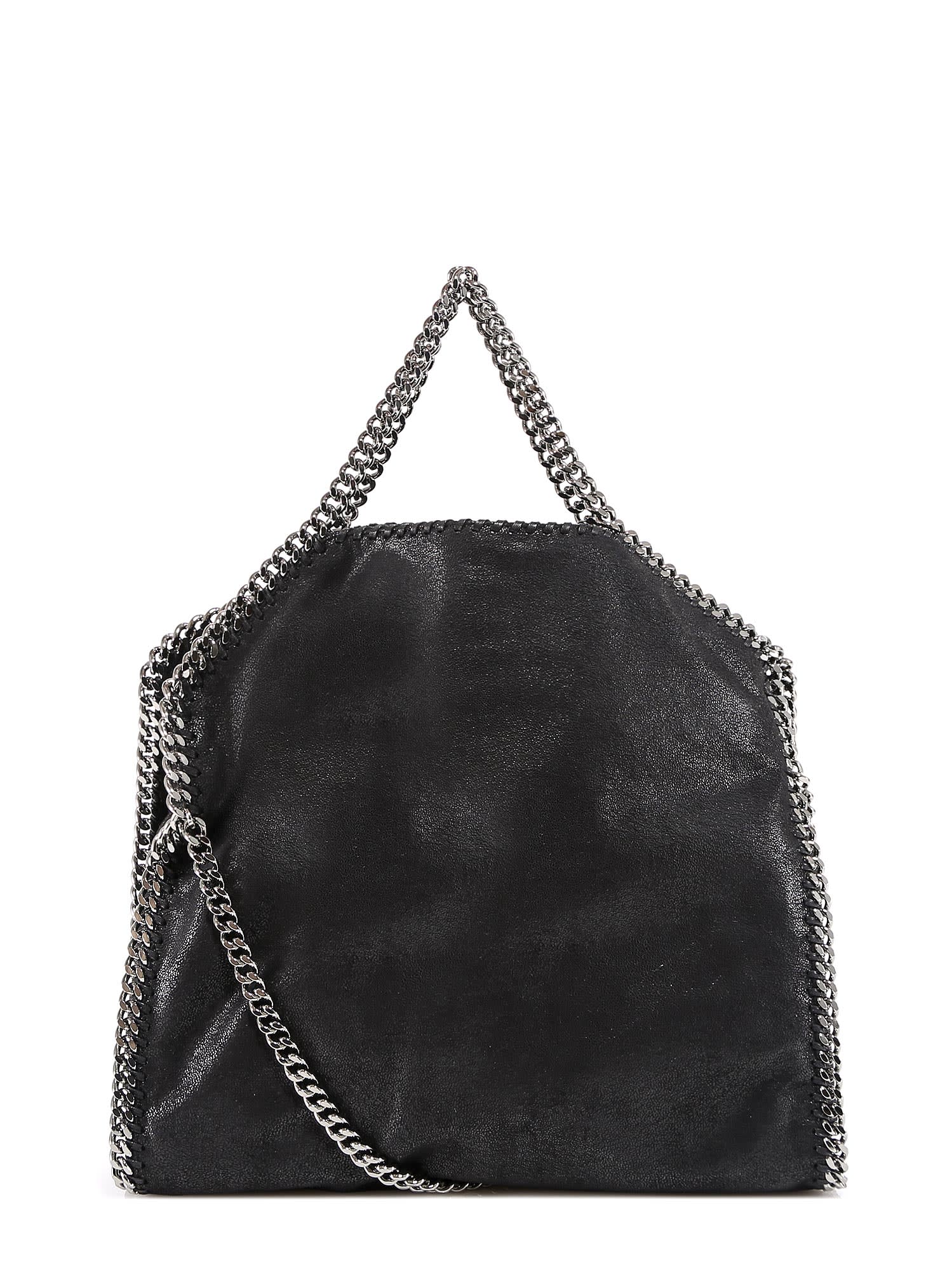 Shop Stella Mccartney Falabella Shoulder Bag In Black