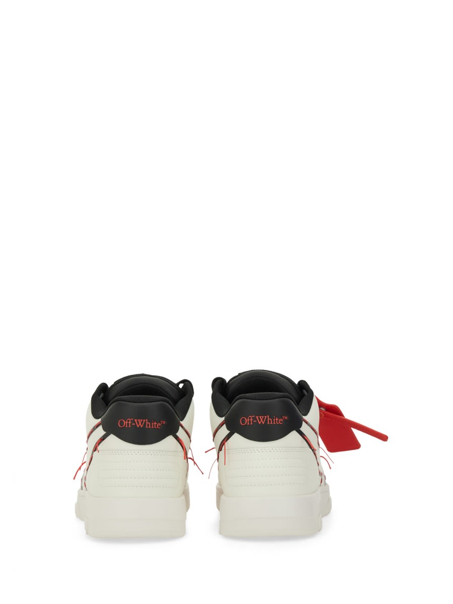 Off-white Stitched Arrow Sneakers In White